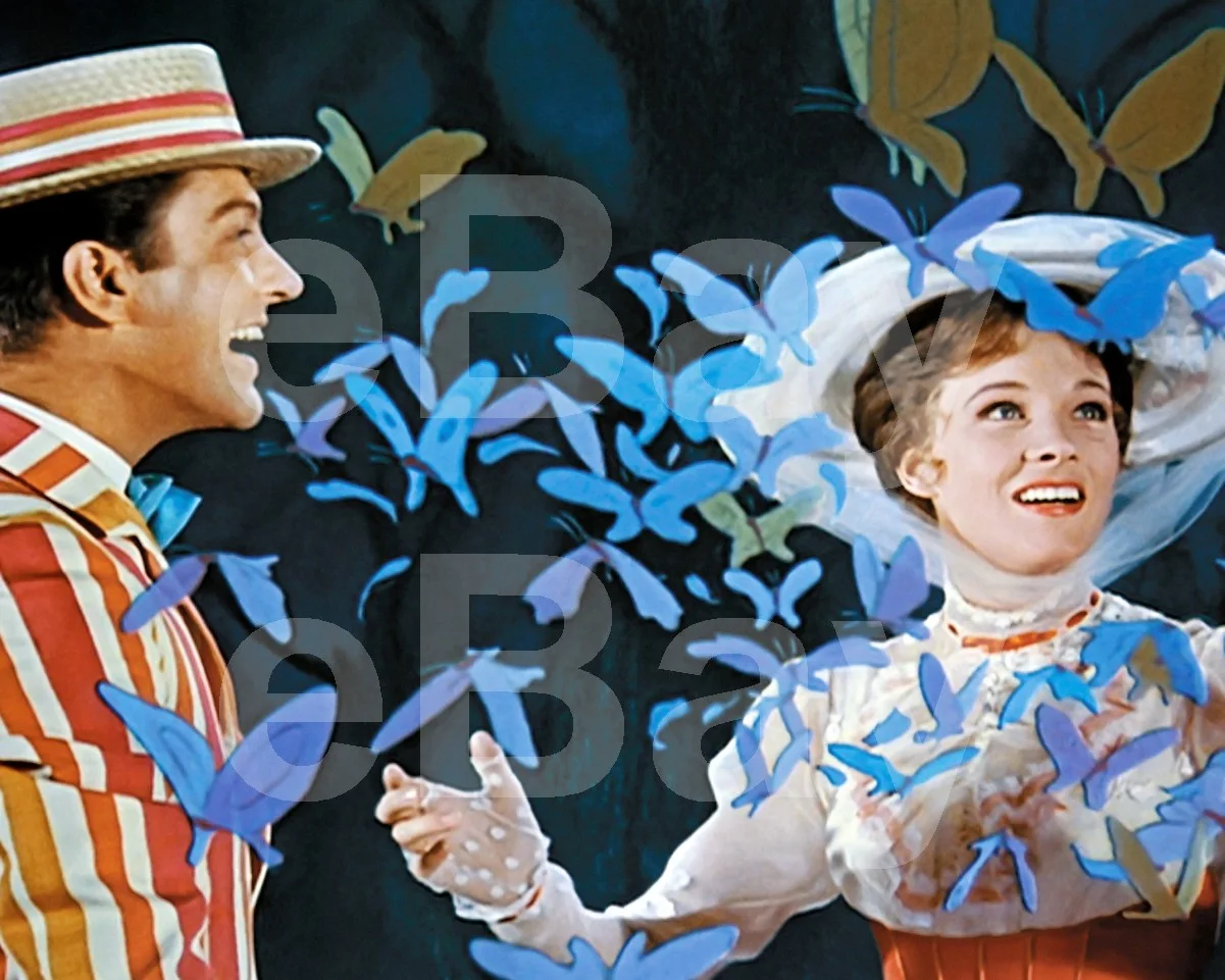Mary Poppins (1964) Julie Andrews, Dick Van Dyke 16x12 Photo, изображение 4