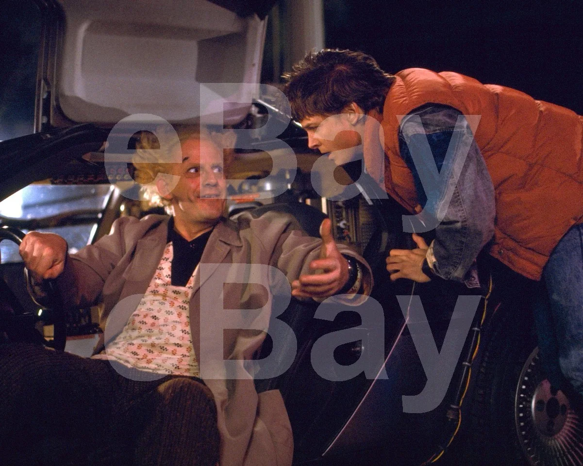 Back To The Future (1985) Michael J Fox, Christopher Lloyd 16x12 Photo, image 4