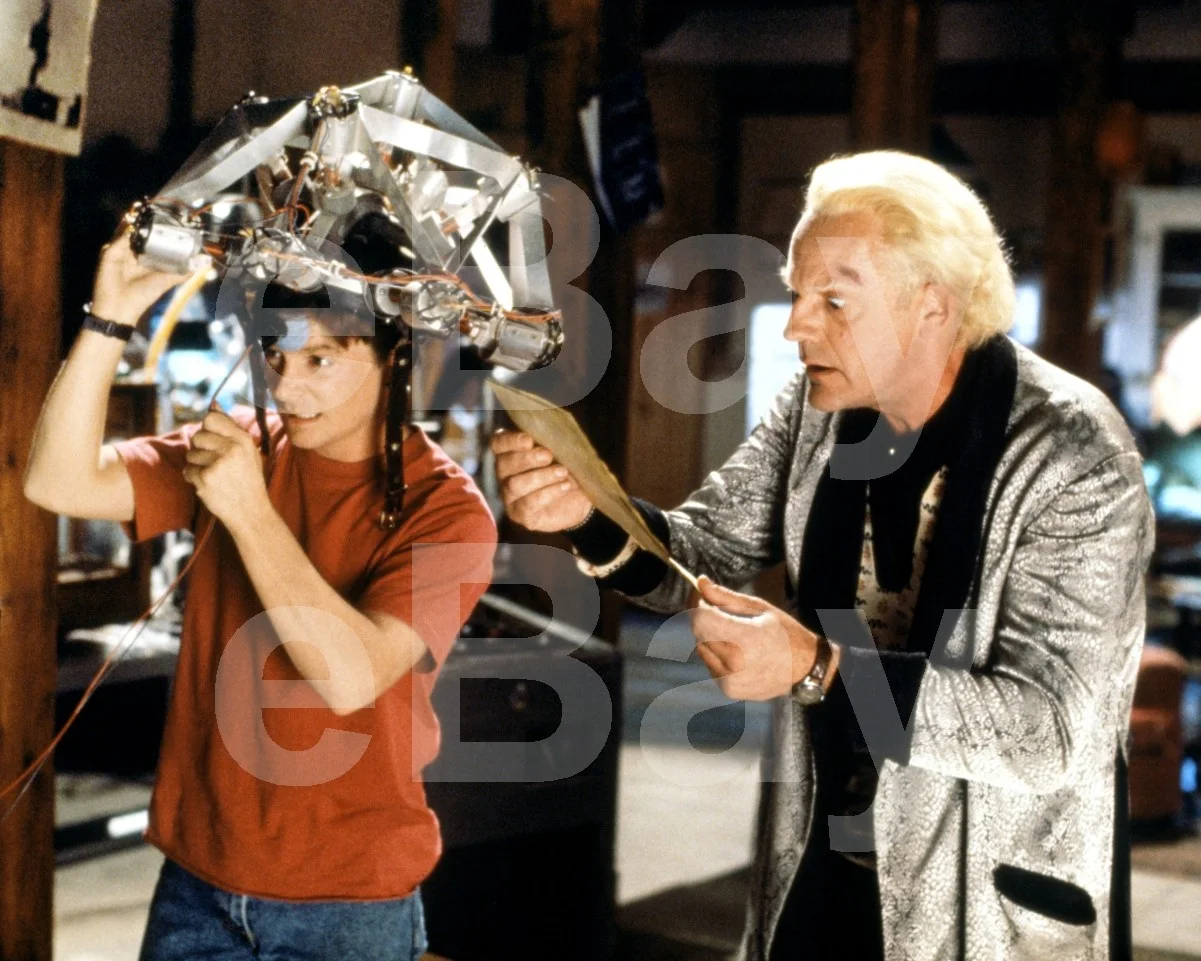 Back to the Future Part III (1990) Michael J. Fox, Christopher Lloyd 16x12 Photo, изображение 4