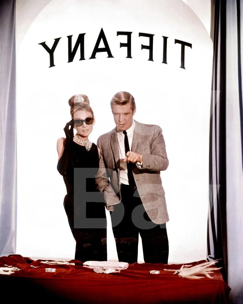 Breakfast at Tiffany's (1961) Audrey Hepburn, George Peppard 16x12 Photo Poster, изображение 4