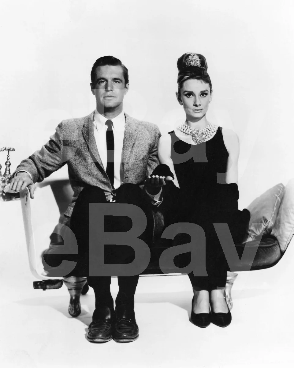 Breakfast at Tiffany's (1961) Audrey Hepburn, George Peppard 16x12 Photo Poster, изображение 4