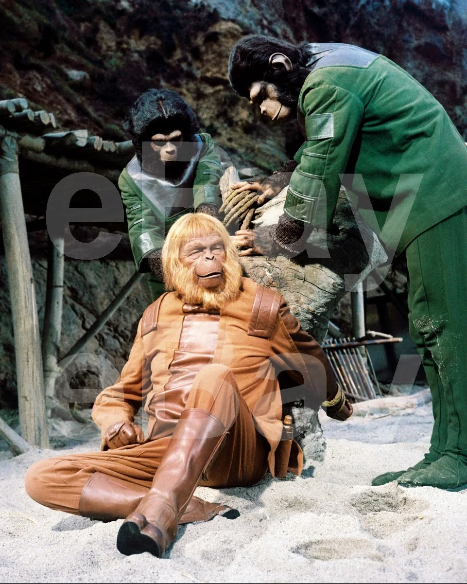 Planet of the Apes (1968) Lou Wagner, Maurice Evans, Roddy McDowall 16x12 Photo, изображение 4