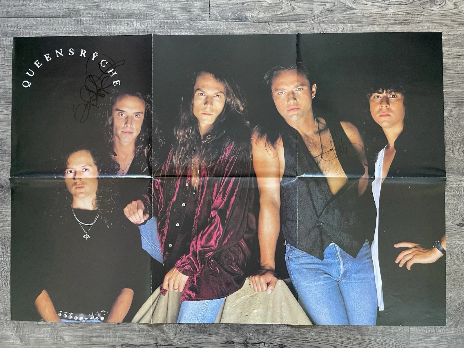 QUEENSRYCHE SILENT LUCIDITY 12” FULLY SIGNED VINYL AUTOGRAPHED RECORD & Poster!, image 4