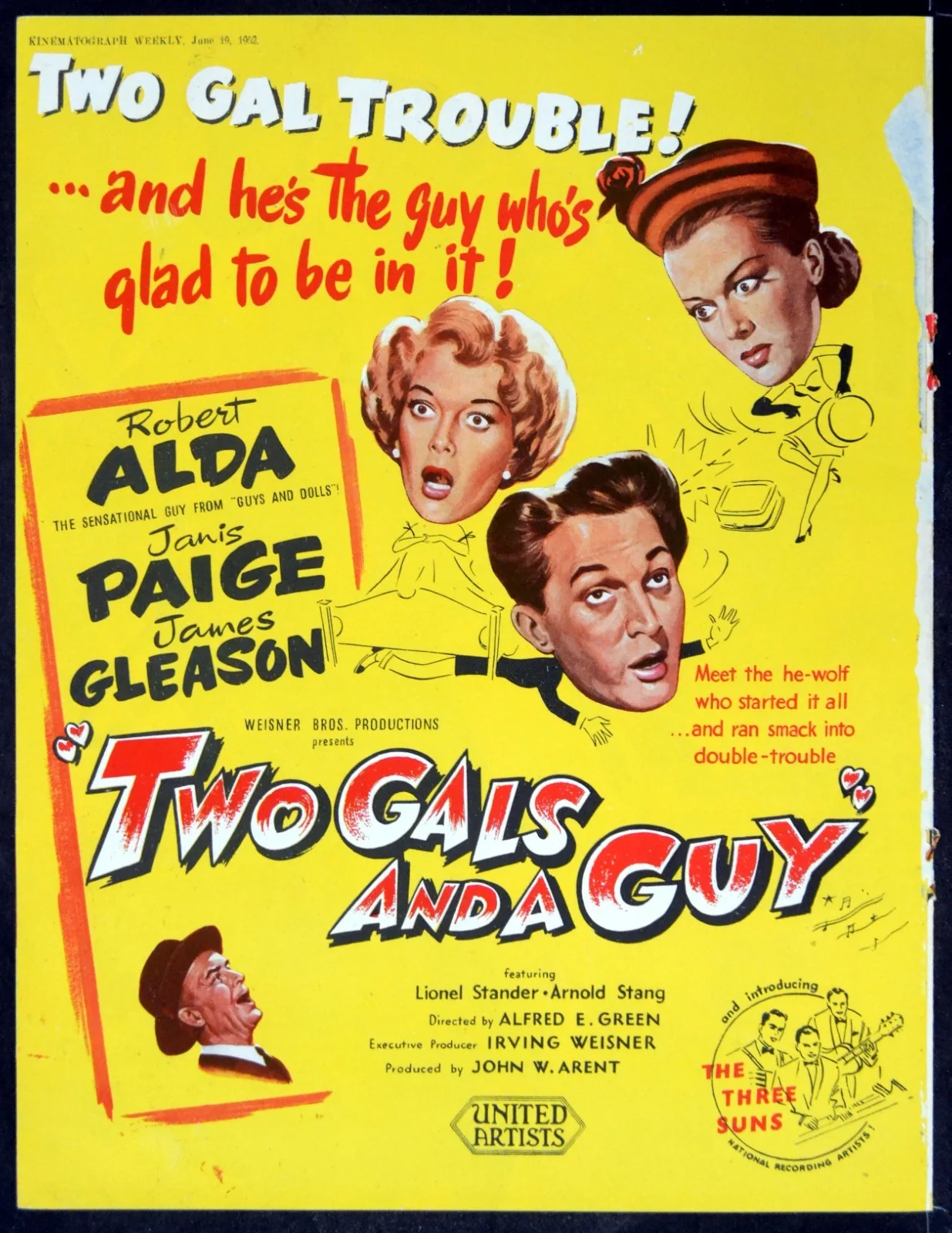 NEW MEXICO 1951 Lew Ayres, Marilyn Maxwell, Andy Devine TRADE ADVERT, изображение 2