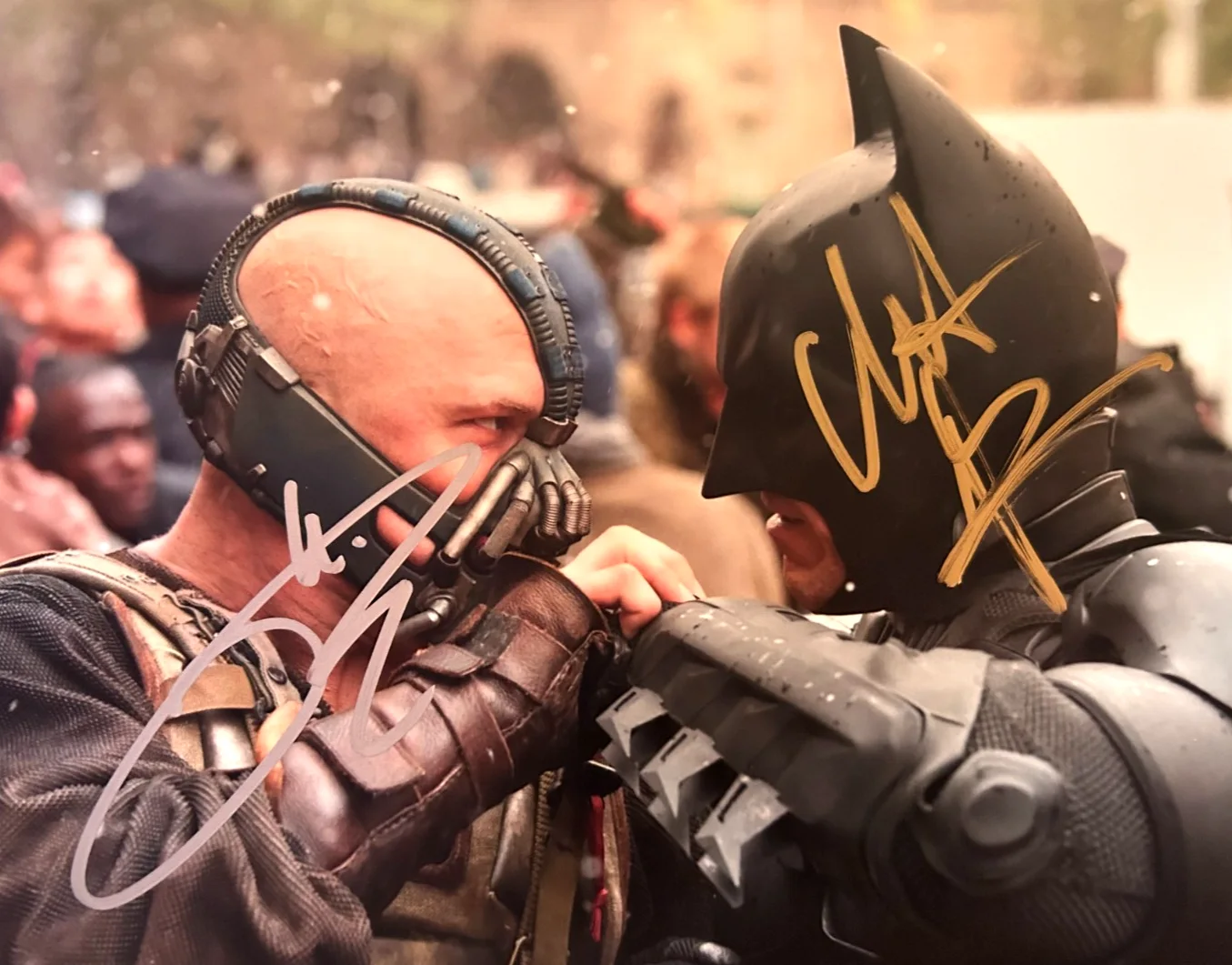 Christian Bale, Tom Hardy — Christian Bale & Tom Hardy (BATMAN) Signed 8x10" Authentic Autographs w/COA, image 3