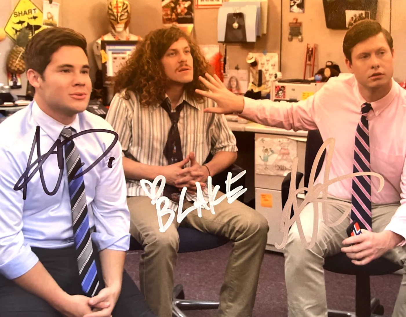Adam Devine, Anders Holm, Blake Anderson — WORKAHOLICS Cast (x3) Signed 8x10 inch Authentic Original Autographs w/COA, image 3