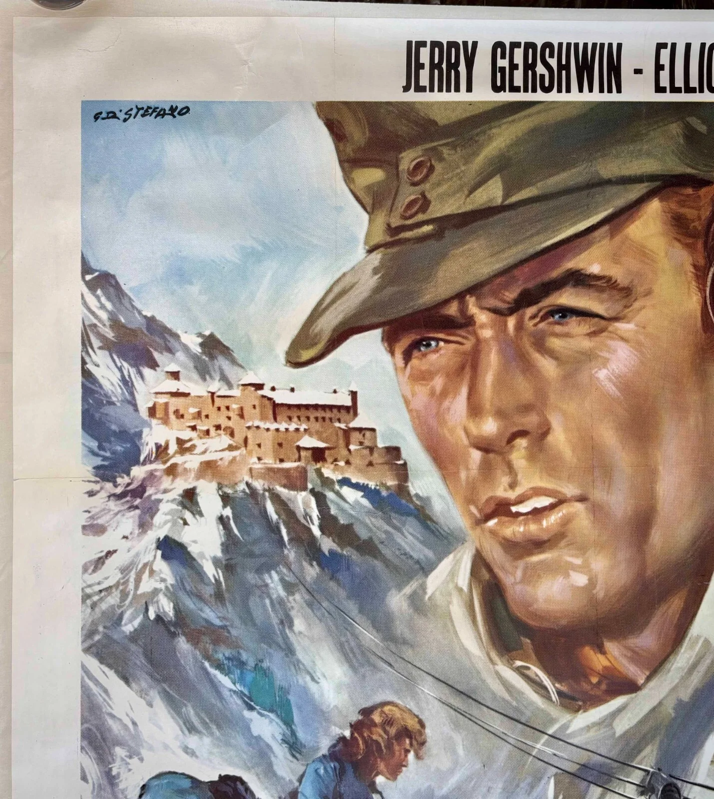 Where Eagles Dare ORIGINAL Italian 4 Fogli Film Poster LINEN BACKED Eastwood, изображение 2