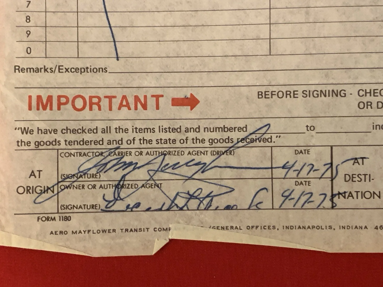 Vincent Price — Vincent Price Estate Artwork Shipping Manifest With Signature 14b, изображение 2