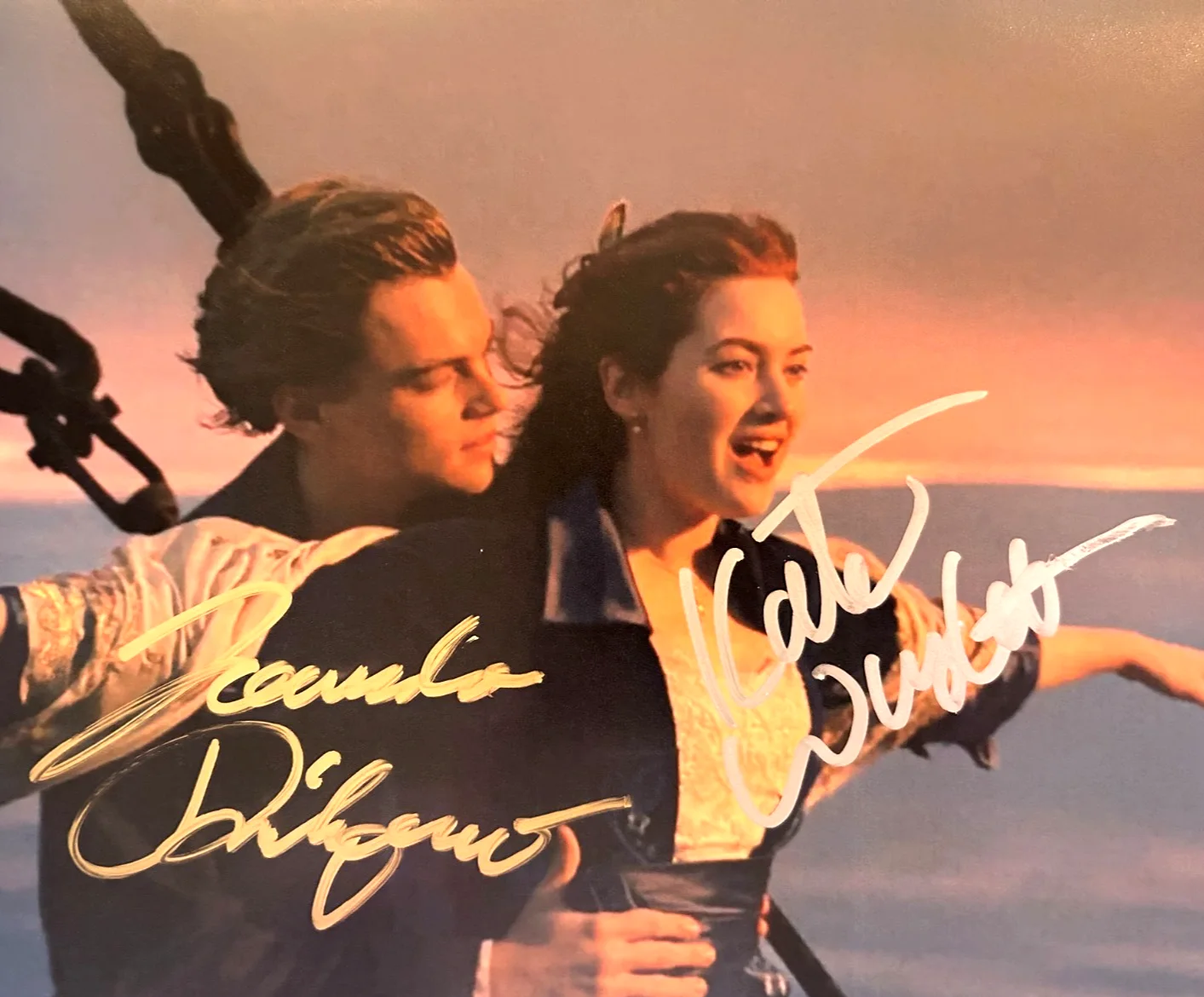 Leonardo DiCaprio, Kate Winslet — TITANIC: Signed Leo & Kate (JACK + ROSE) 8x10" Authentic REAL Autographs w/COA, image 3
