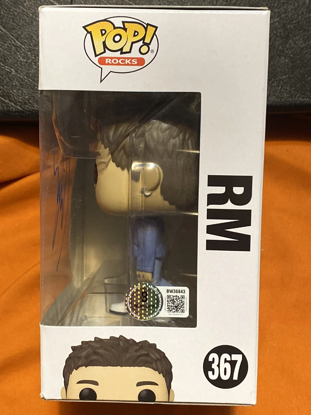 RM — RM BTS SIGNED FUNKO POP! 김남준 Kim Nam-joon KPOP RARE! AUTOGRAPH DYNAMITE SWIM, image 3