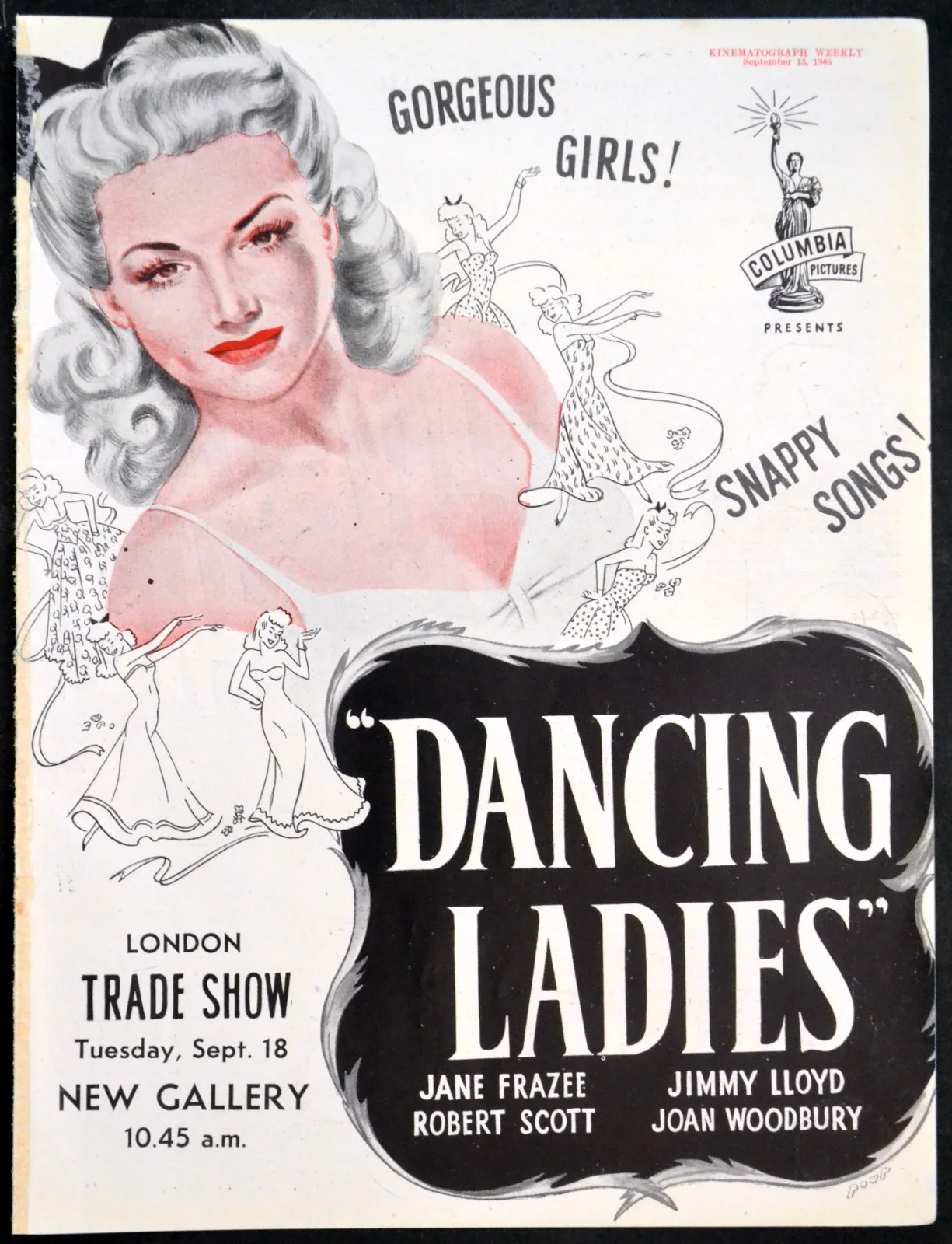 THAT’S THE SPIRIT 1945 Peggy Ryan, Jack Oakie, June Vincent TRADE ADVERT, изображение 2