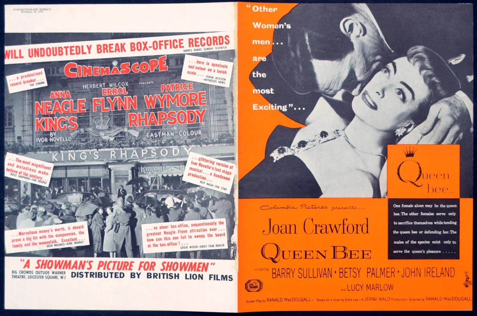 TALL MEN 1955 Clark Gable, Jane Russell, Robert Ryan TRADE ADVERT, изображение 2