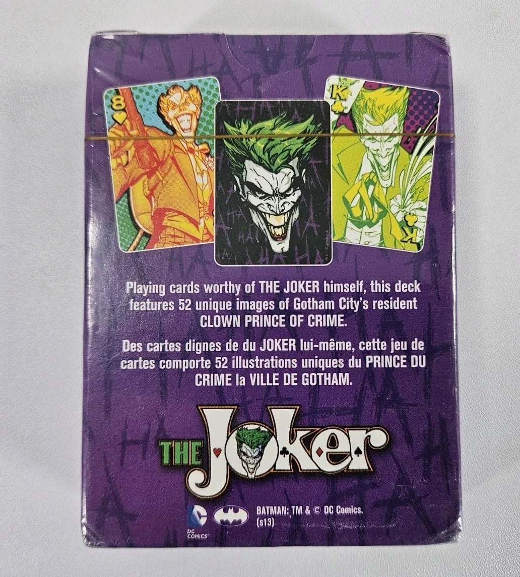 Rare Aquarius DC Comics Joker Playing Cards Set - Brand New & Sealed, изображение 3