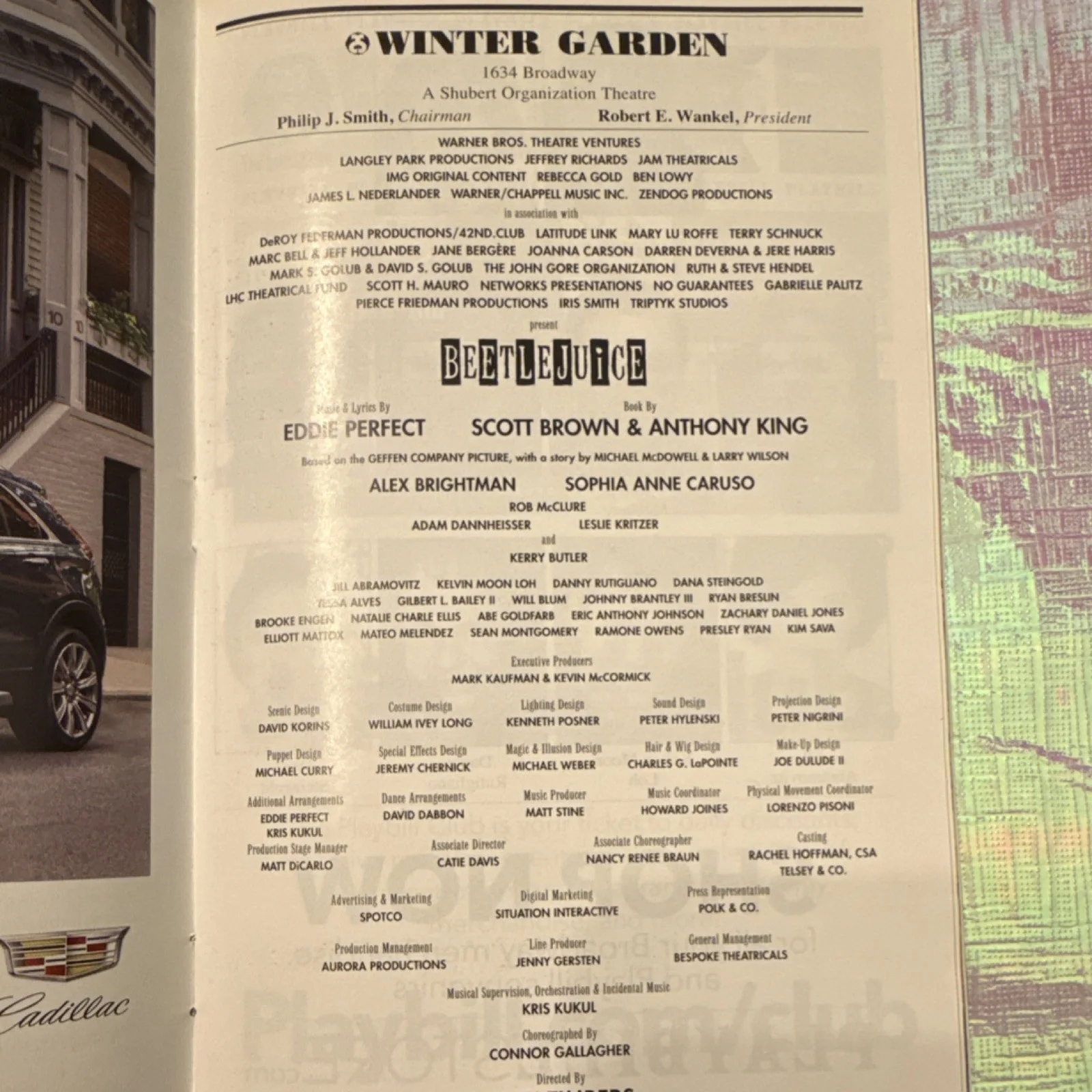 Alex Brightman, Sophia Anne Caruso, Kerry Butler, Rob McClure — Beetlejuice Original Signed Playbill Winter Garden Theatre Broadway Musical, image 4