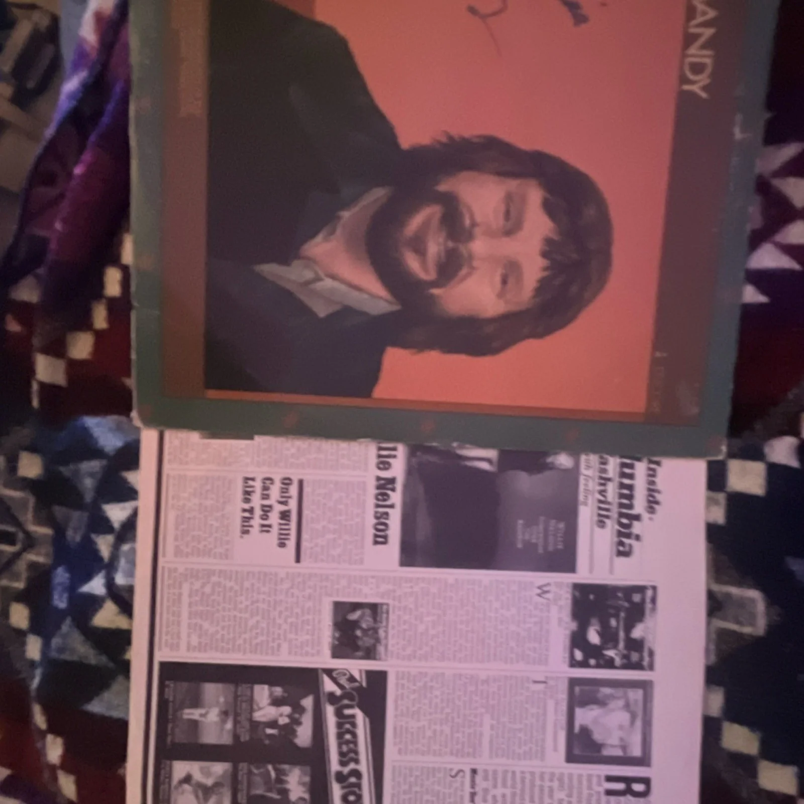 Moe Bandy Signed Original Country Music Album Vinyl Record Autographed, изображение 2