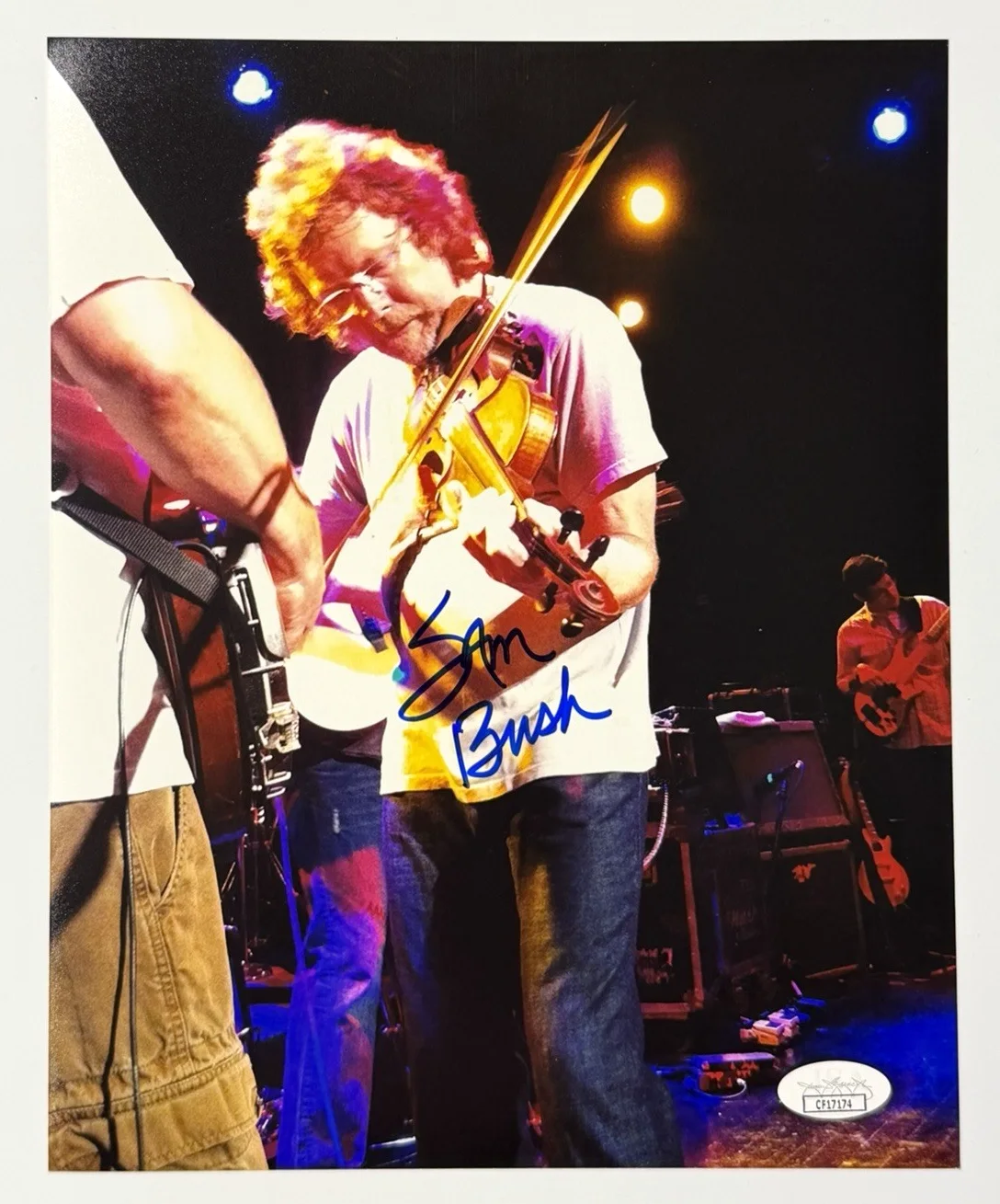 Sam Bush Signed 8x10 Photo Autograph JSA COA CF17174 Bluegrass Mandolin Fiddle, изображение 2
