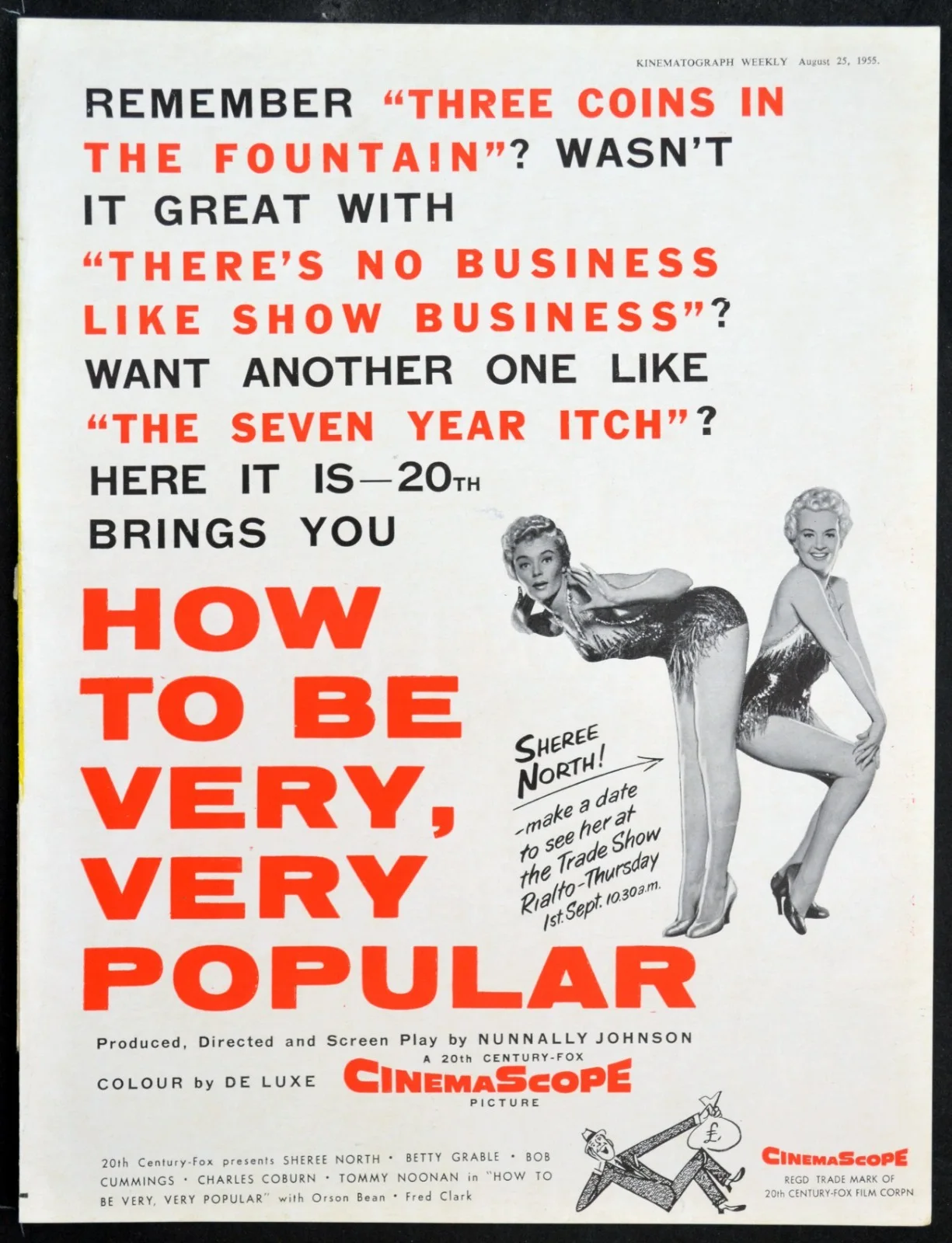 SHRIKE 1955 José Ferrer, June Allyson TRADE ADVERT, изображение 3
