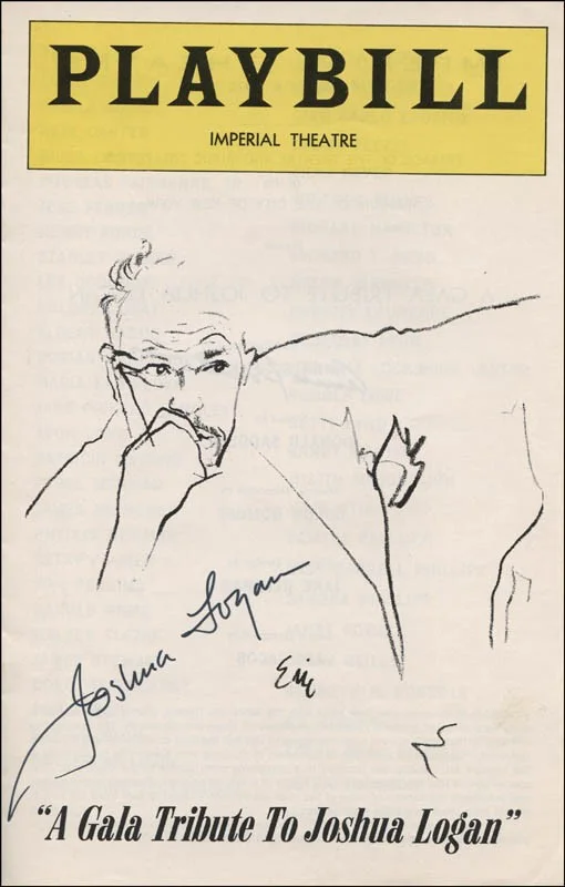 Joshua Logan, Anna Sosenko — JOSHUA LOGAN - SHOW BILL SIGNED CO-SIGNED BY: ANNA SOSENKO