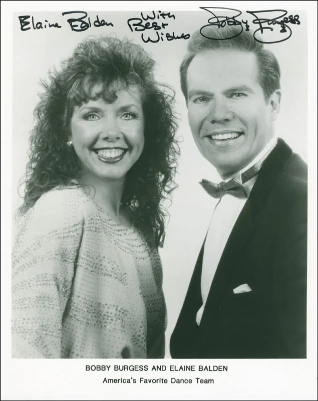 Bobby Burgess, Elaine Balden — BOBBY BURGESS - AUTOGRAPHED SIGNED PHOTOGRAPH CO-SIGNED BY: ELAINE BALDEN
