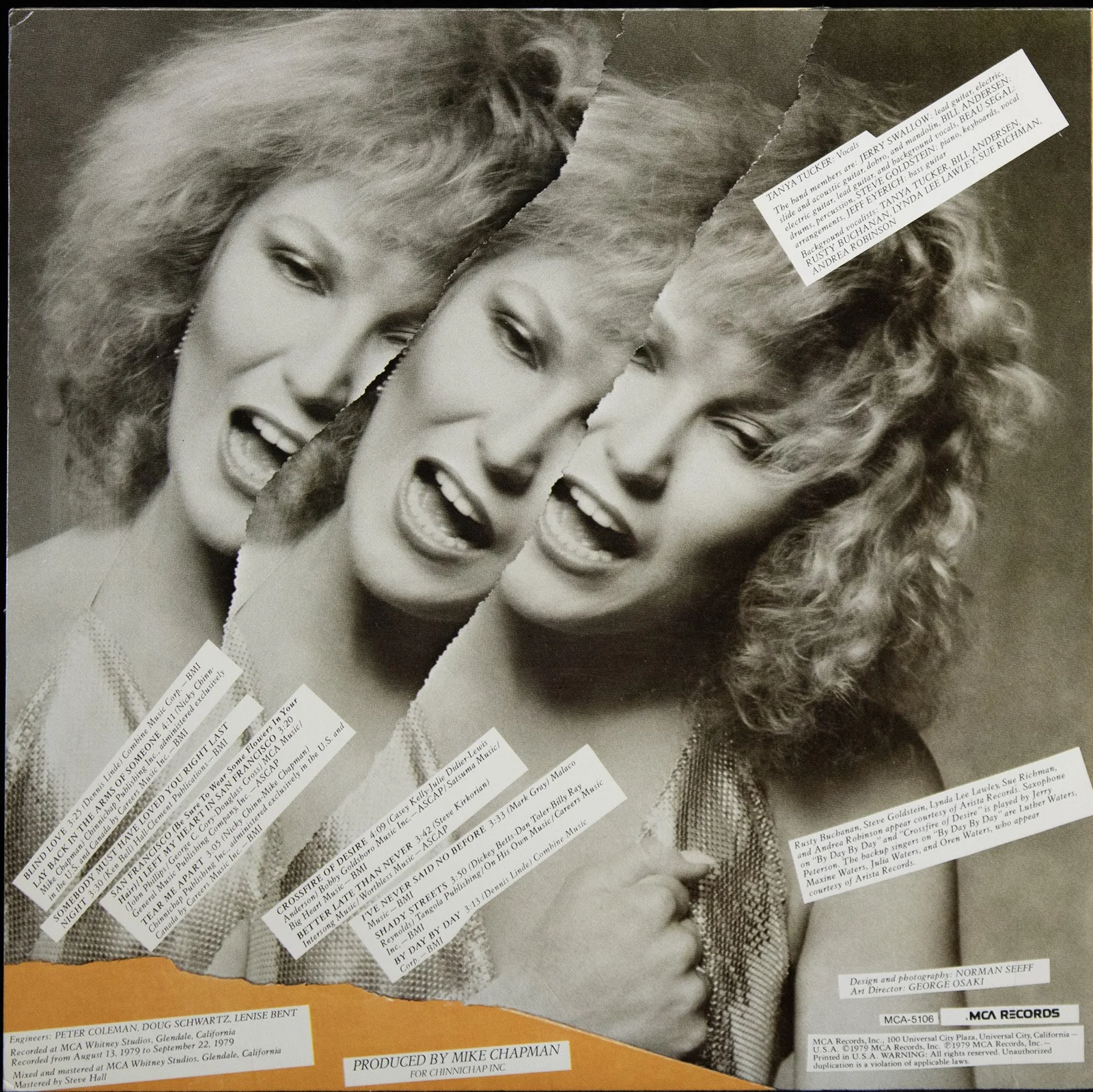 Tanya Tucker — TANYA TUCKER - RECORD ALBUM COVER SIGNED, image 2