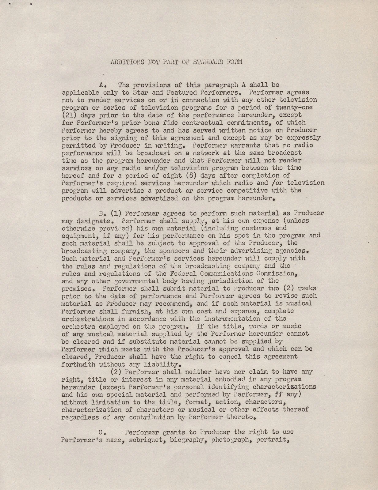Robert Merrill — ROBERT MERRILL - DOCUMENT SIGNED 09/20/1955, image 3