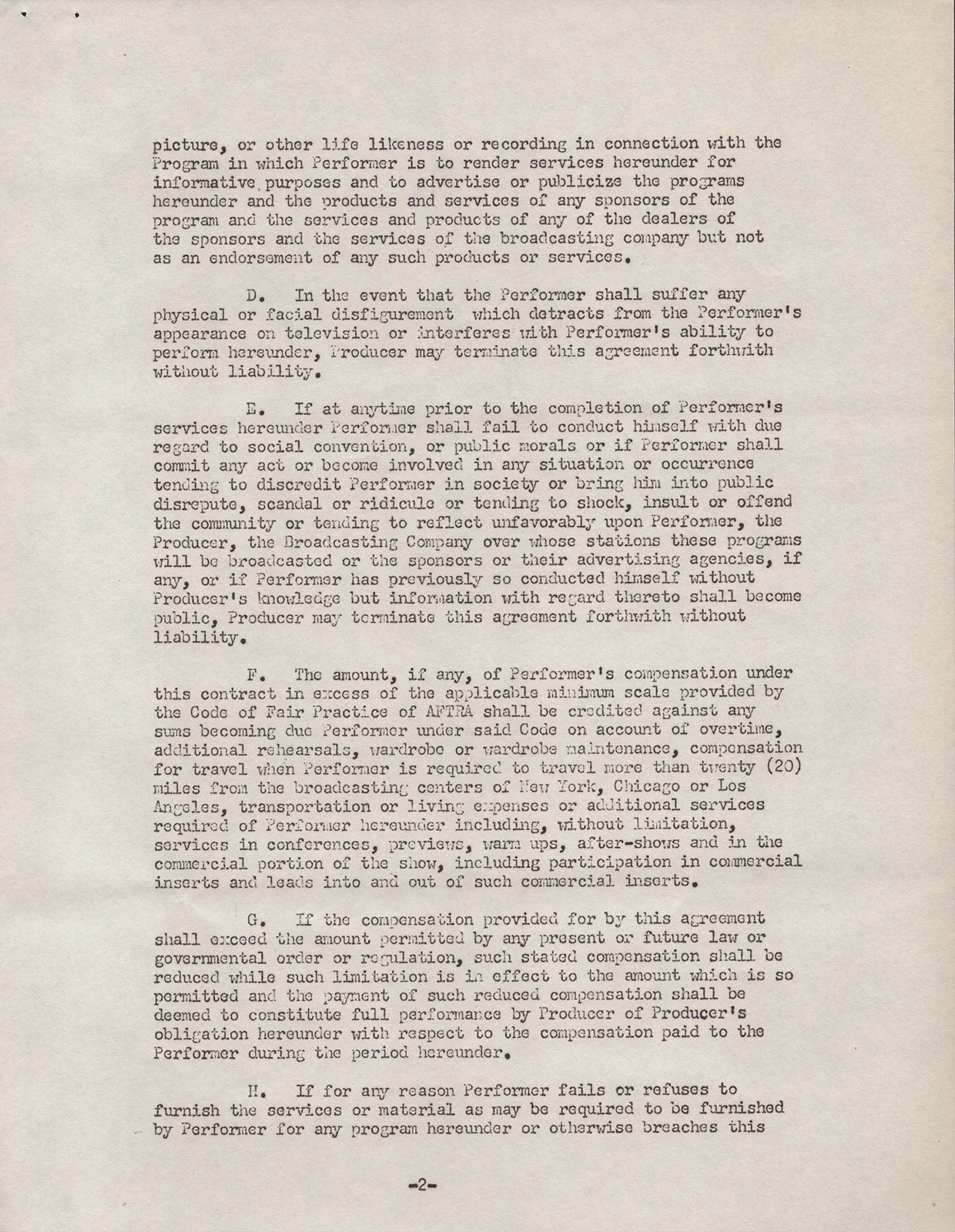 Robert Merrill — ROBERT MERRILL - DOCUMENT SIGNED 09/20/1955, image 4