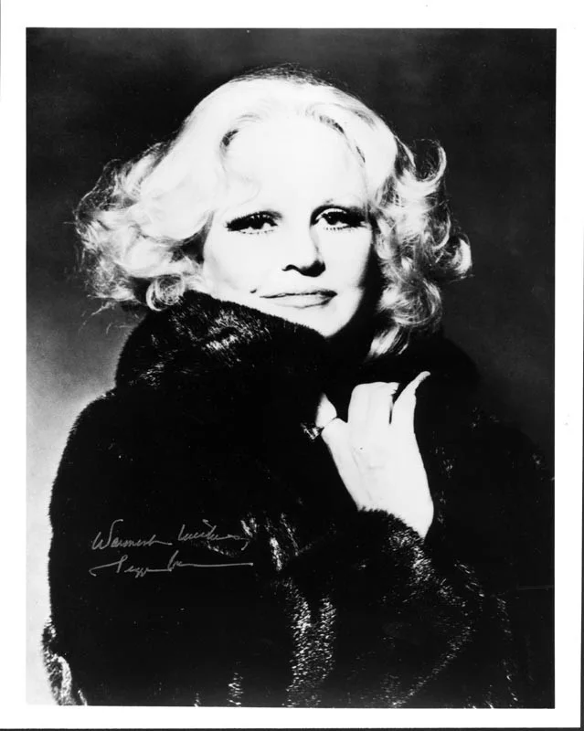 Peggy Lee — PEGGY LEE - AUTOGRAPHED SIGNED PHOTOGRAPH