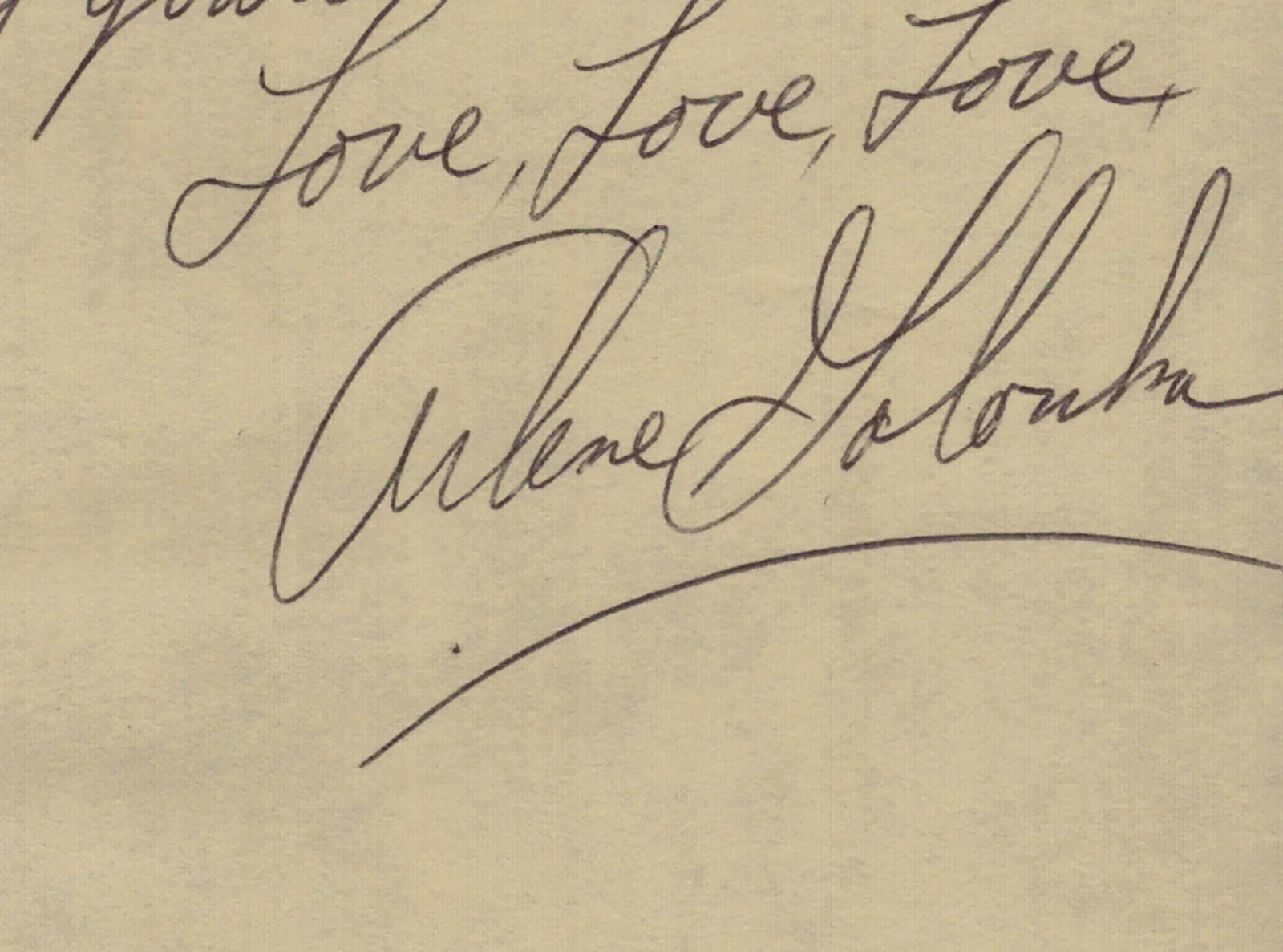 Arlene Golonka — ARLENE GOLONKA - AUTOGRAPH LETTER SIGNED, image 3