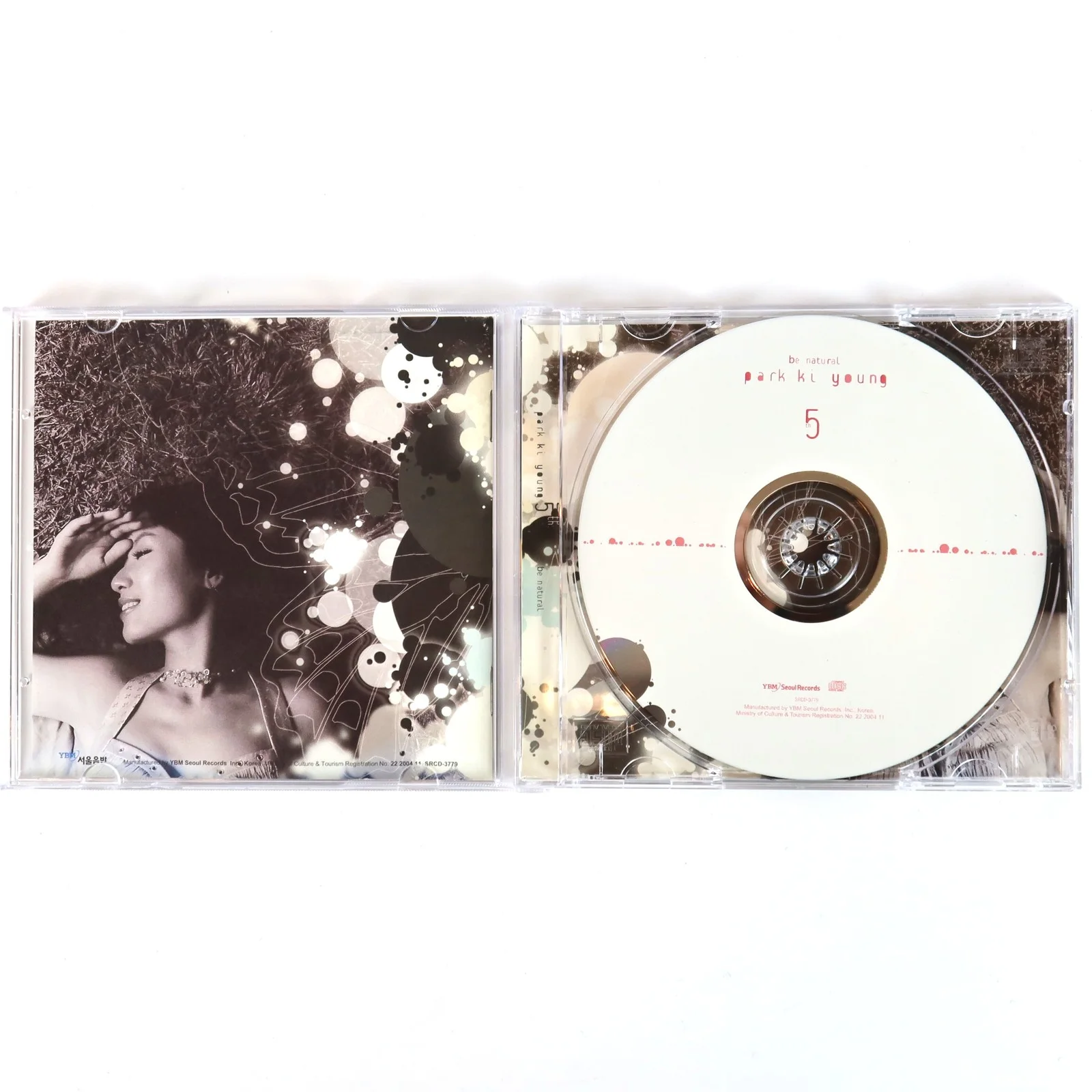 Park Ki Young - Be Natural 5th Album Signed Autographed CD 2004, image 2