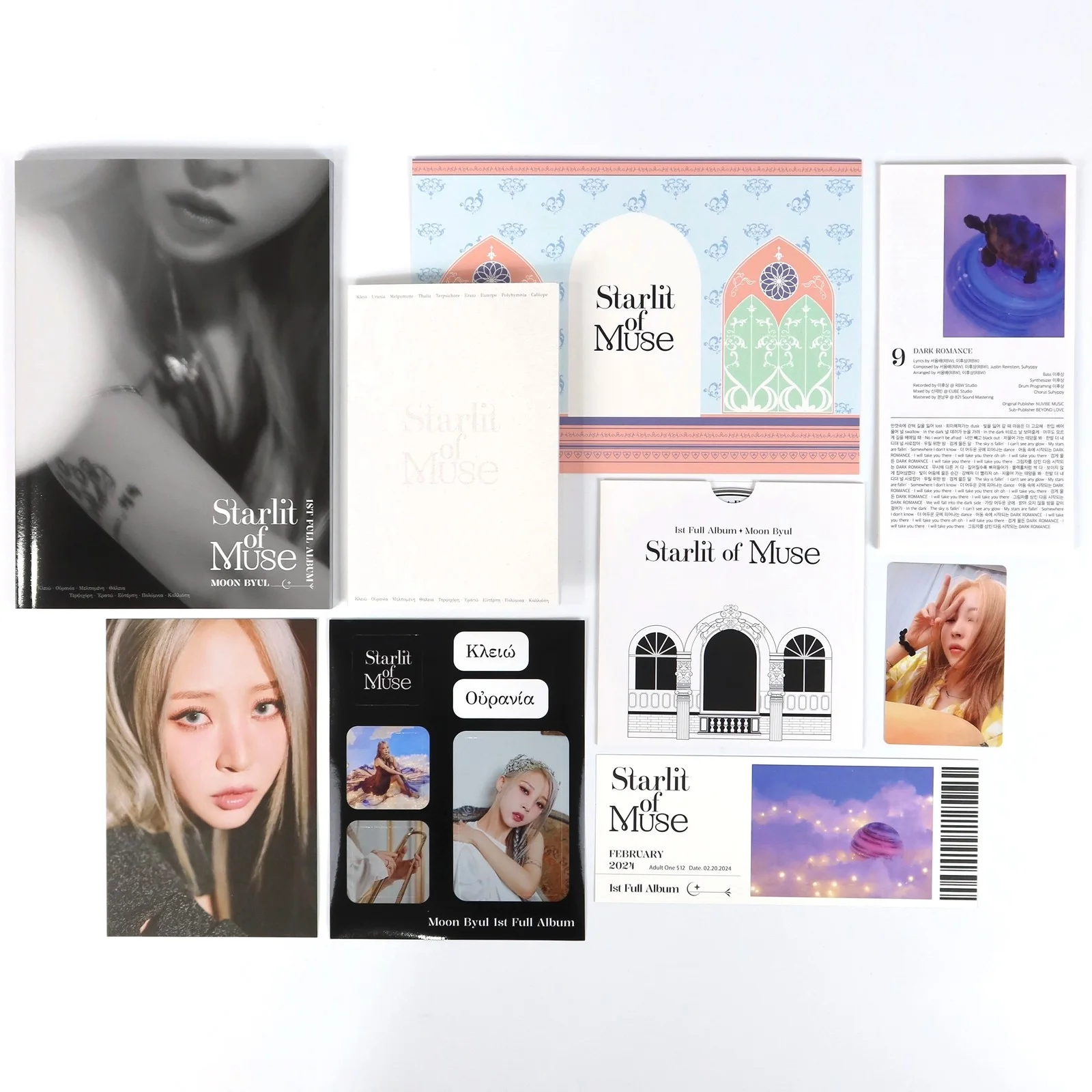 Moon Byul - Starlit of Muse Album Promo CD Printed Signature Mamamoo Moonbyul, изображение 2
