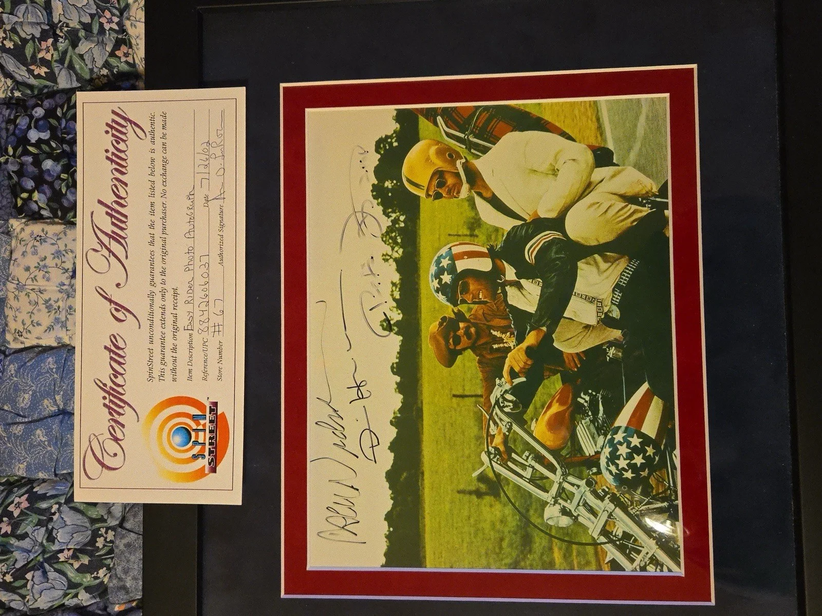 Easy Rider Signed Photograph By Dennis Hopper, Petter Fonda, Jack Nicholson, изображение 2