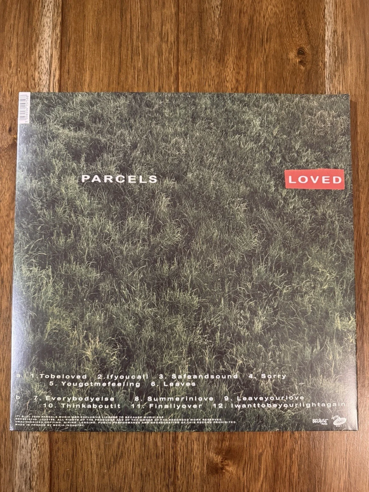 ‘Parcels’ Full Band Signed Vinyl Album ‘Loved’ Pat Hetherington +4, image 2