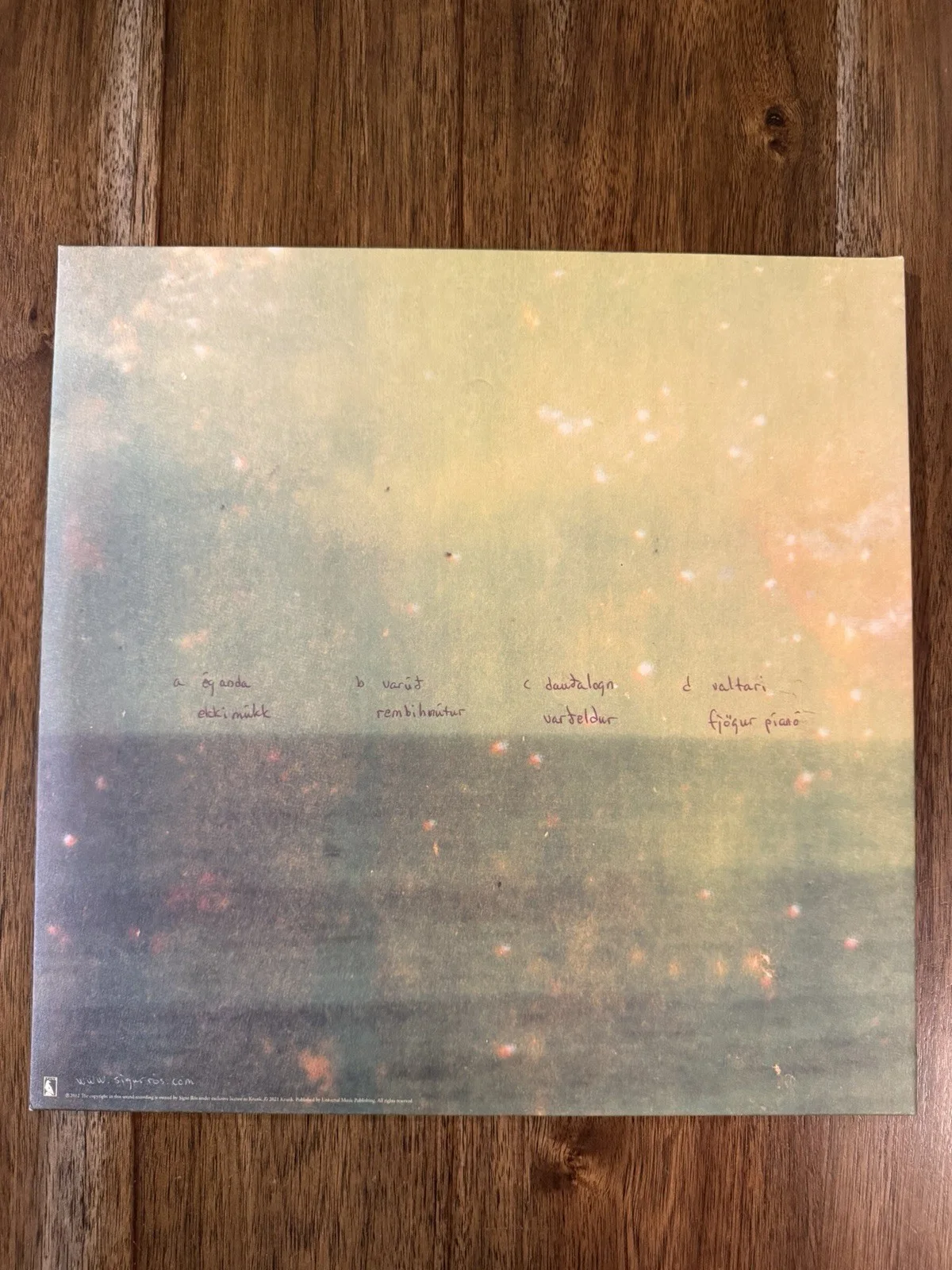 ‘Sigur Ros’ Band Signed ‘Valtari’ Vinyl Album ‘Jonsi, Kjartan & Georg’, изображение 2