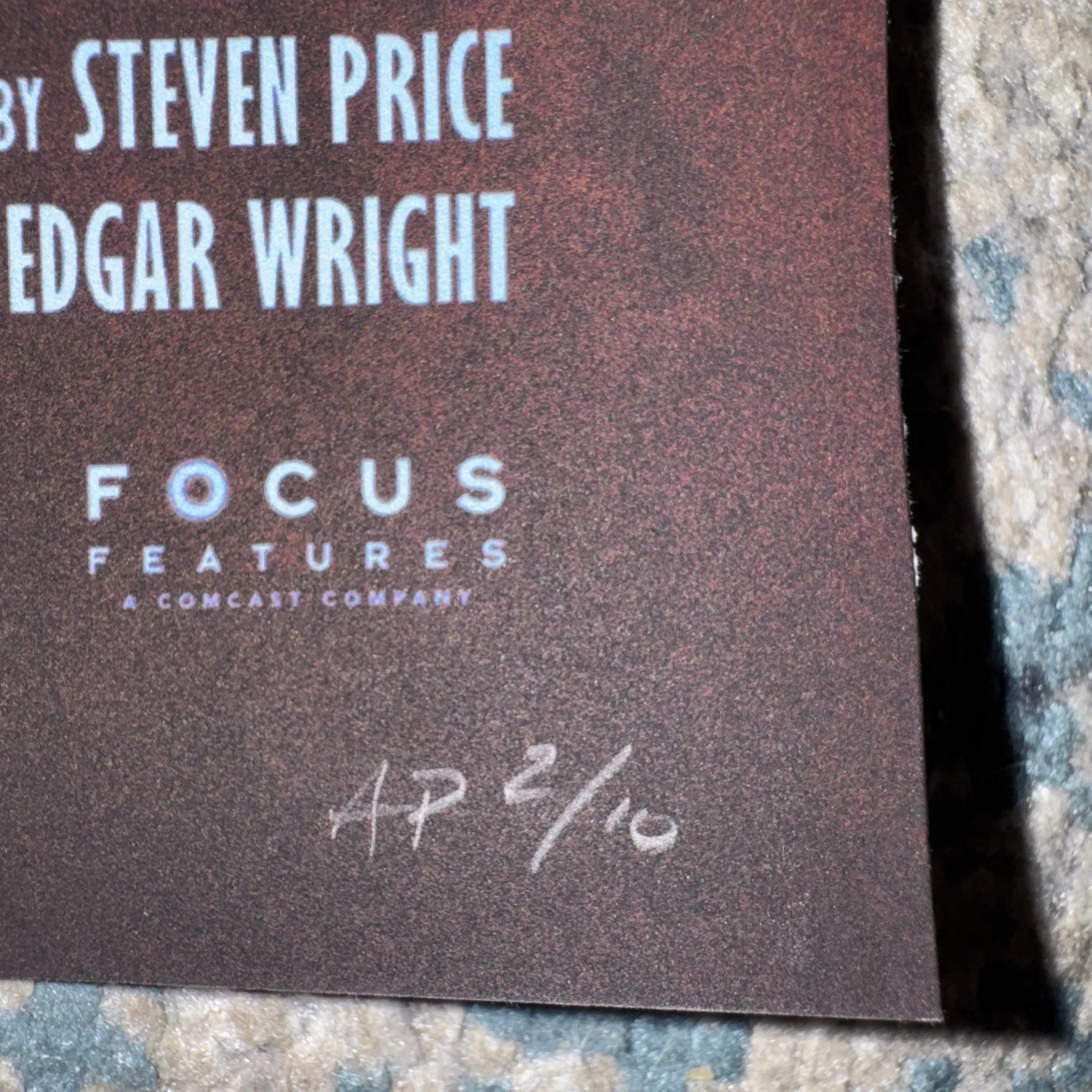 Last Night In Soho 18x24 #2/10 AP Poster Signed By Edgar Wright, image 2