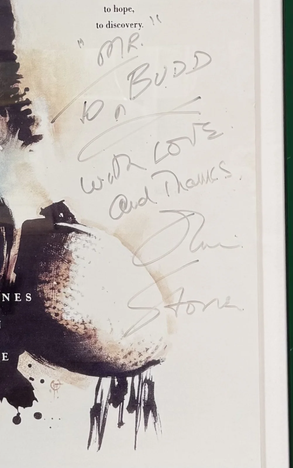 Oliver Stone — SIGNED & Framed OLIVER STONE Heaven & Earth Movie Poster of 39 x 25, изображение 4