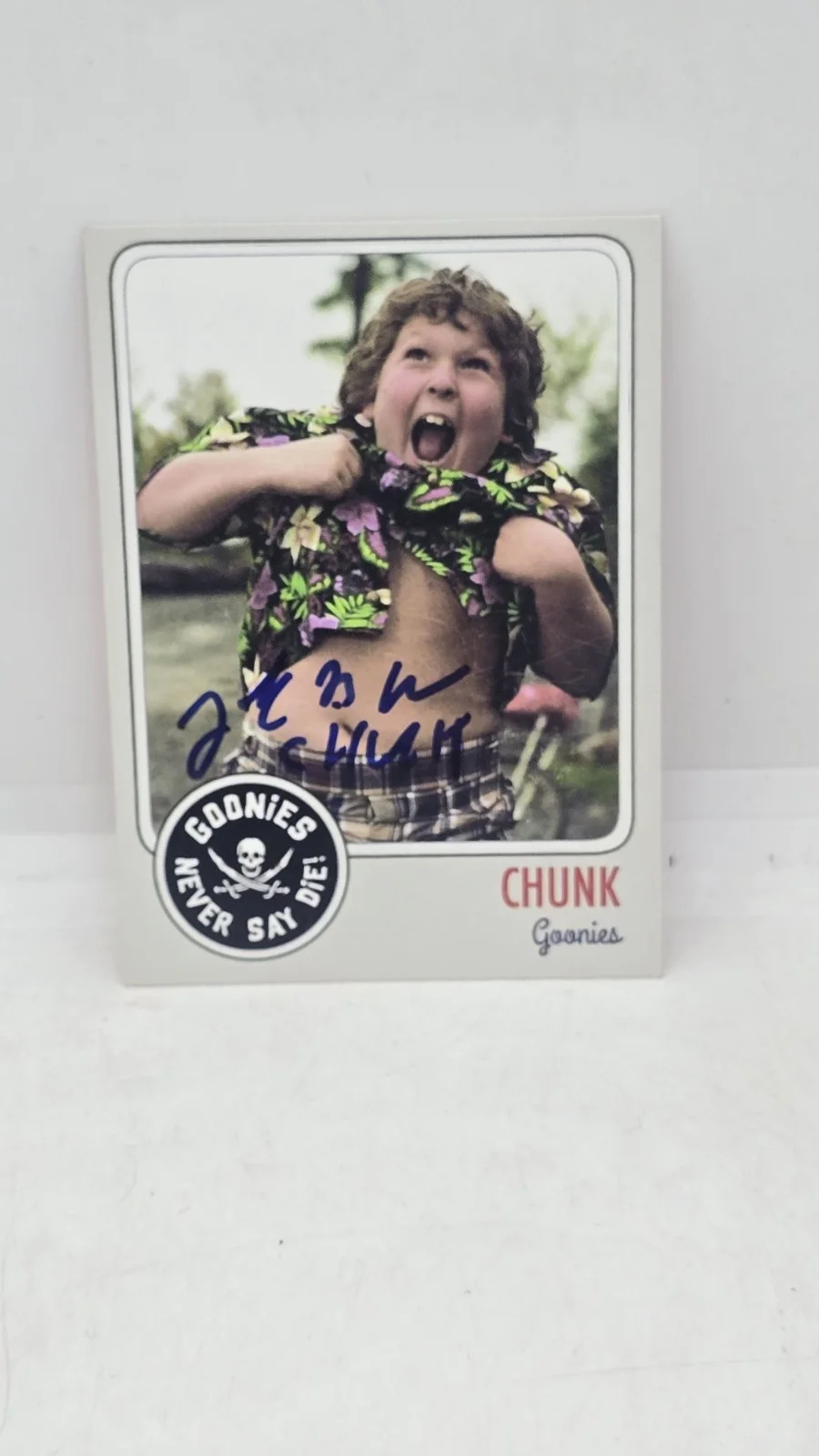 jeff cohen — Jeff Cohen Signed The Goonies Chunk Custom Trading Card SWAU #1
