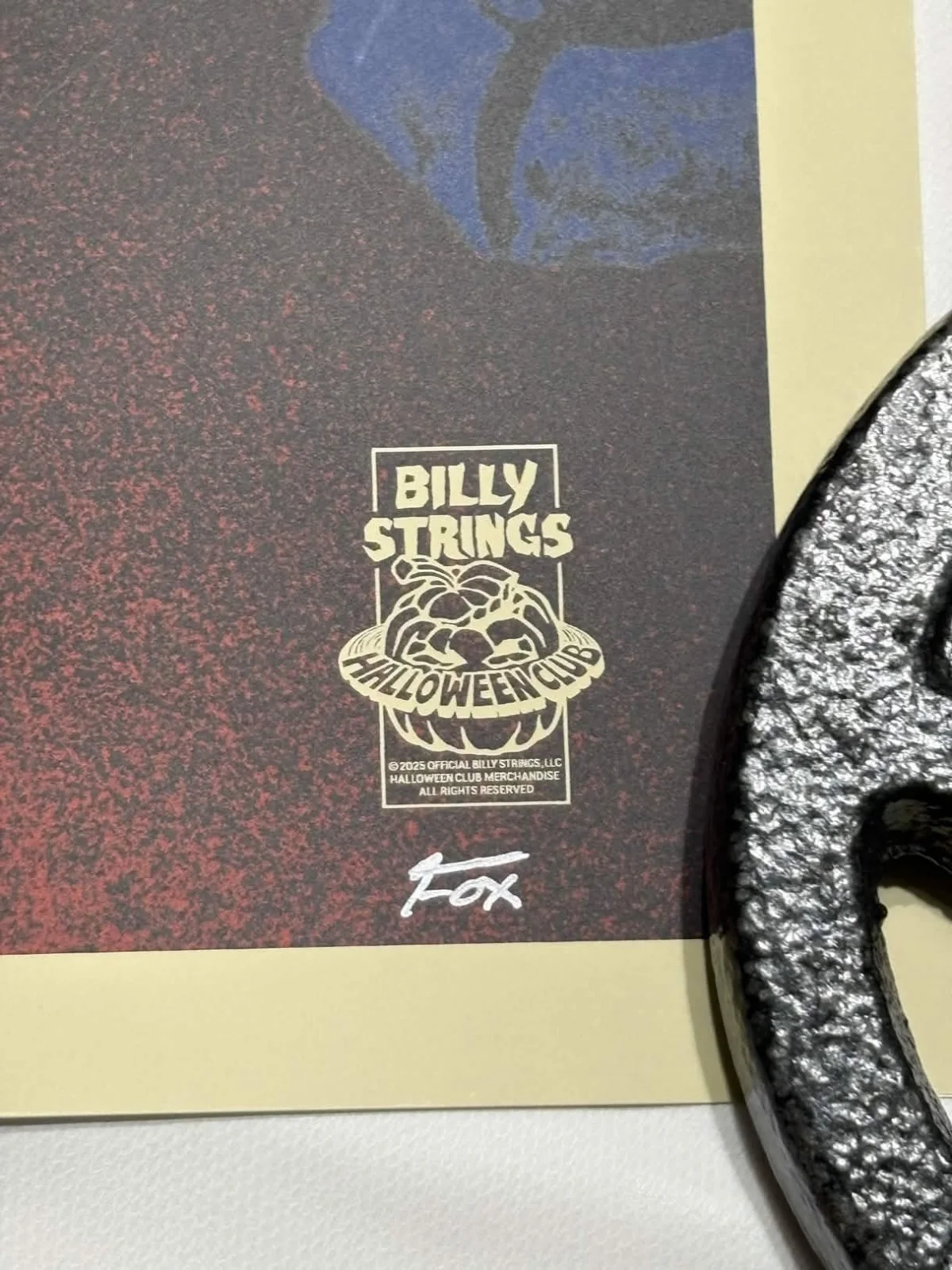 Billy Strings "Meet Me At The Crypt" 10/31/25 Artist Print Limited Edition XX/15, изображение 2