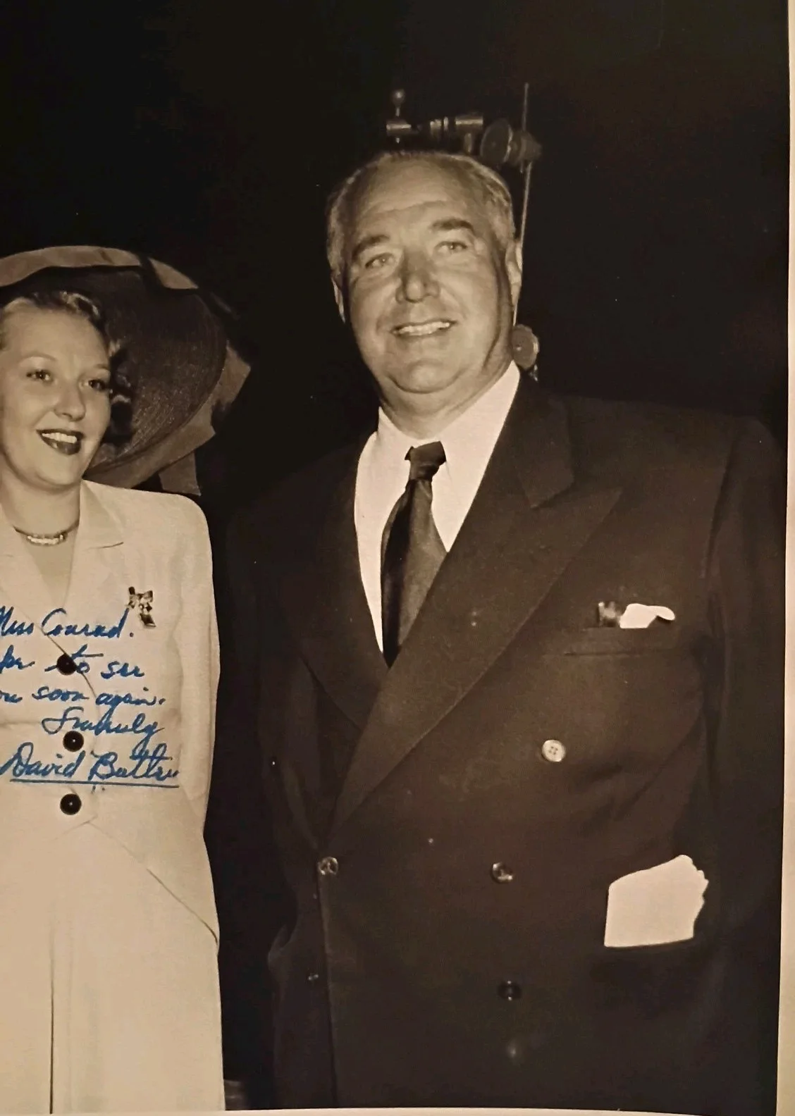 David Butler — David Butler Director Signed Photo Inscription To Vonnie Conrad Actress Studio, изображение 3