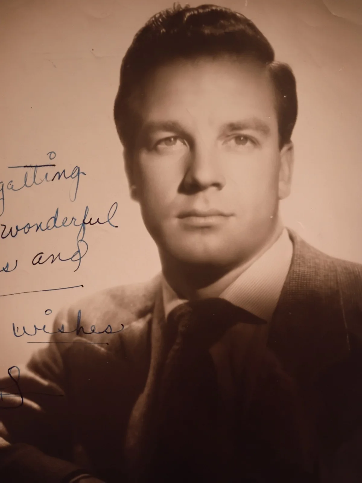 John E. Reed Celebrity Studio Photo Casting Call Signed Unknown Actor, image 3