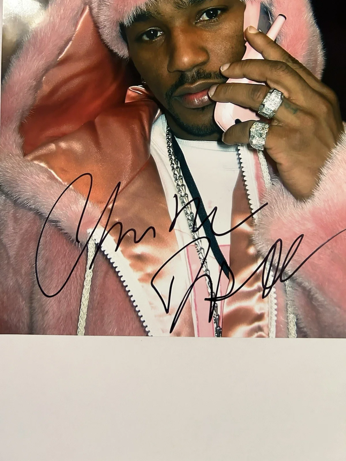Cam’ron Autograph 8x10 Photo Killa Cam Dipset (proof photo), image 2