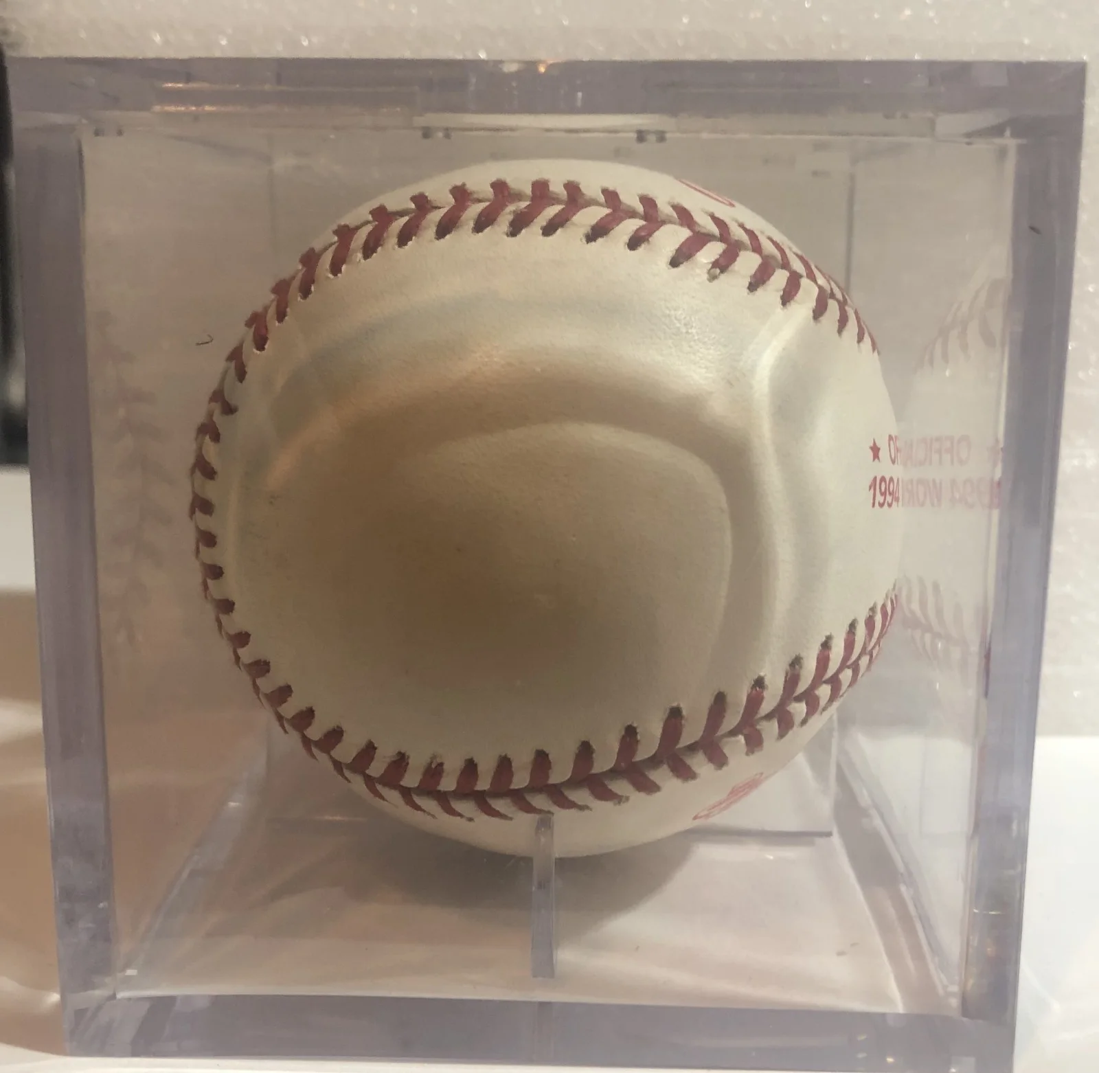 Ace Frehely Autographed Rawlings 1994 World Series Baseball Kiss, изображение 3