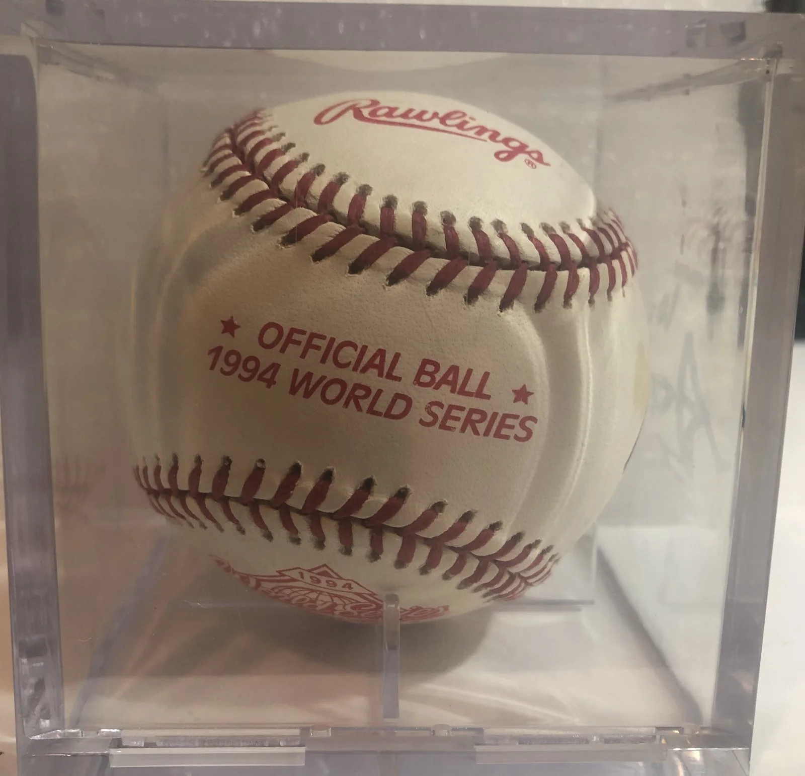 Ace Frehely Autographed Rawlings 1994 World Series Baseball Kiss, изображение 4