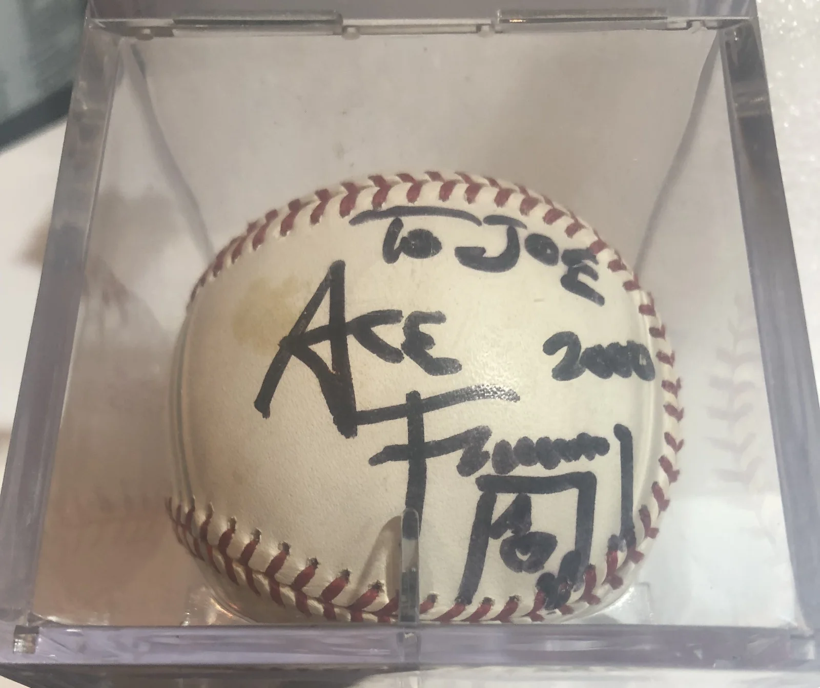 Ace Frehely Autographed Rawlings 1994 World Series Baseball Kiss, изображение 5