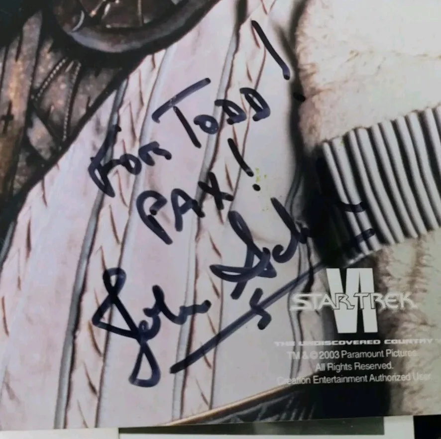 John Schuck — Star Trek VI John Schuck Signed 8x10 Photo Autograph Klingon Paramount COA, image 3