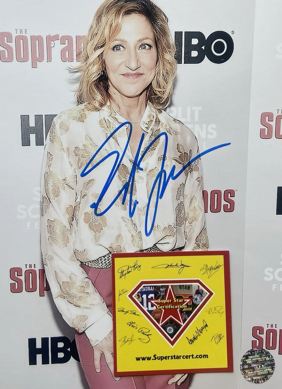Edie Falco — Edie Falco The Sopranos Signed/Autographed 8x10 Photo W/ COA, image 2