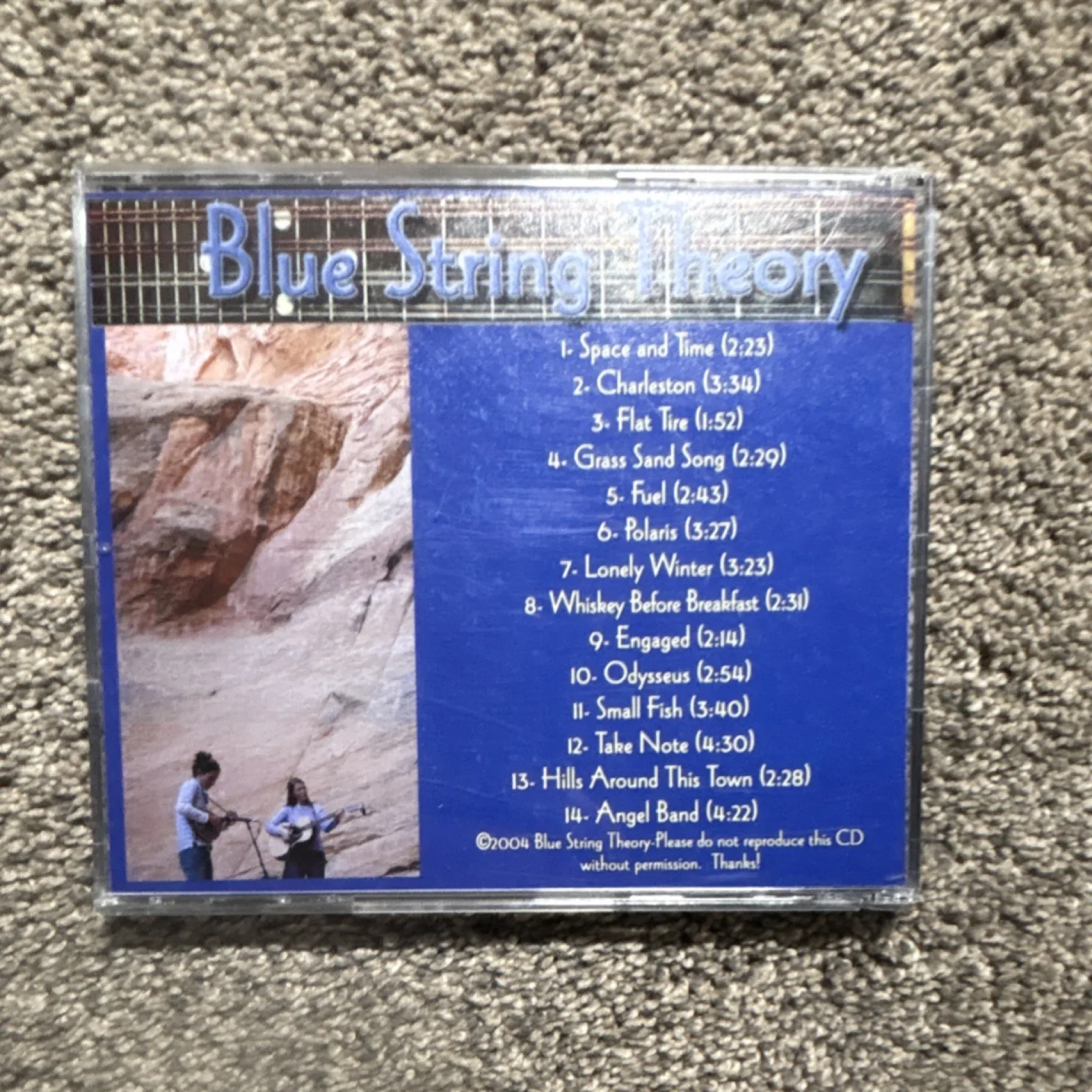 Blue String Theory On Space and Time Autographed CD & Booklet, image 2
