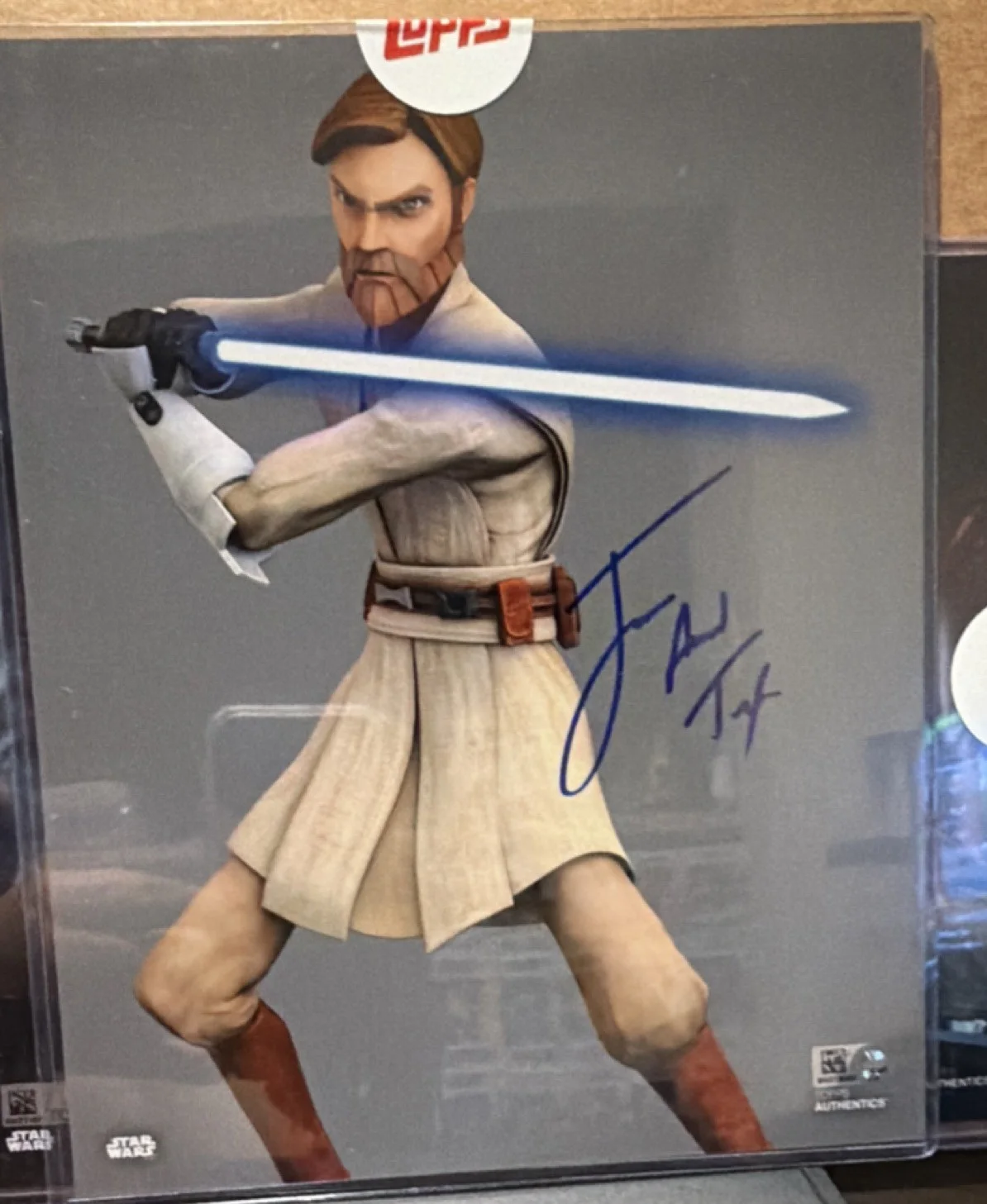 Star Wars Signed Photo Animated James Arnold Taylor ￼TOPPS Authentics, image 2