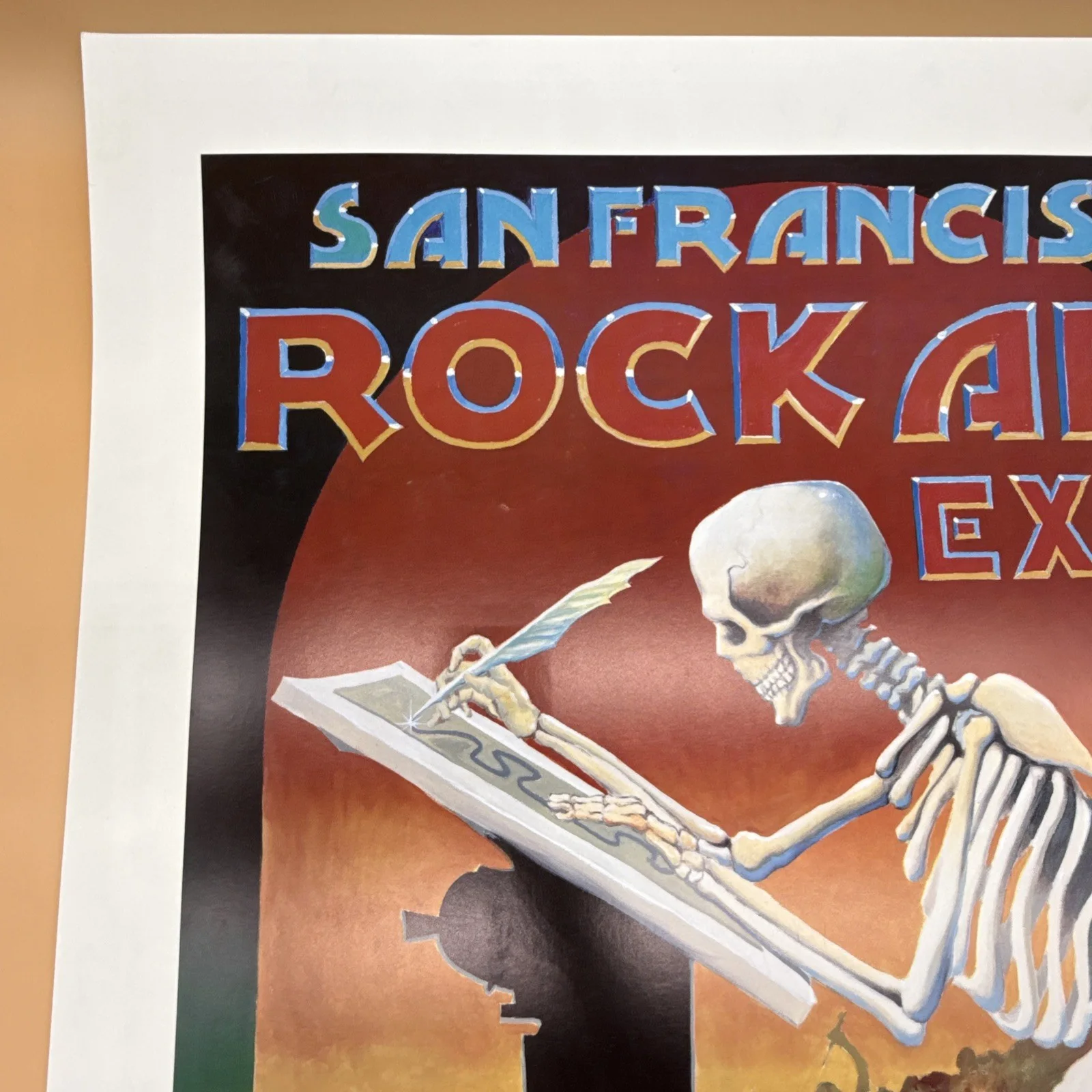 Wes Wilson 26x34 San Francisco Rock Art Expo 1994 SIGNED STANLEY MOUSE READ, image 2