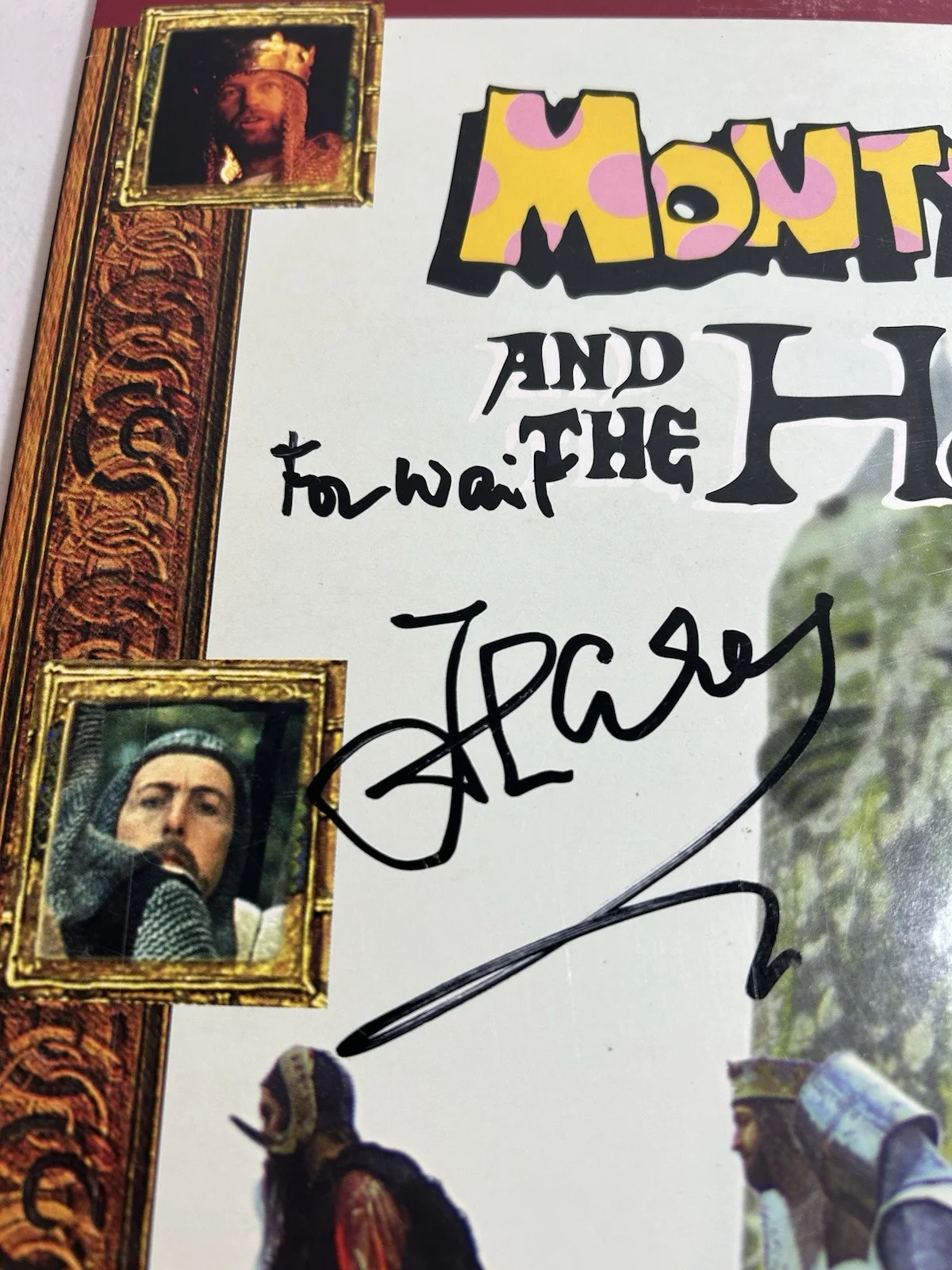 John Cleese, Terry Jones — Monty Python Holy Grail LaserDisc SIGNED John Cleese & Terry Jones + Photo Proof, image 5
