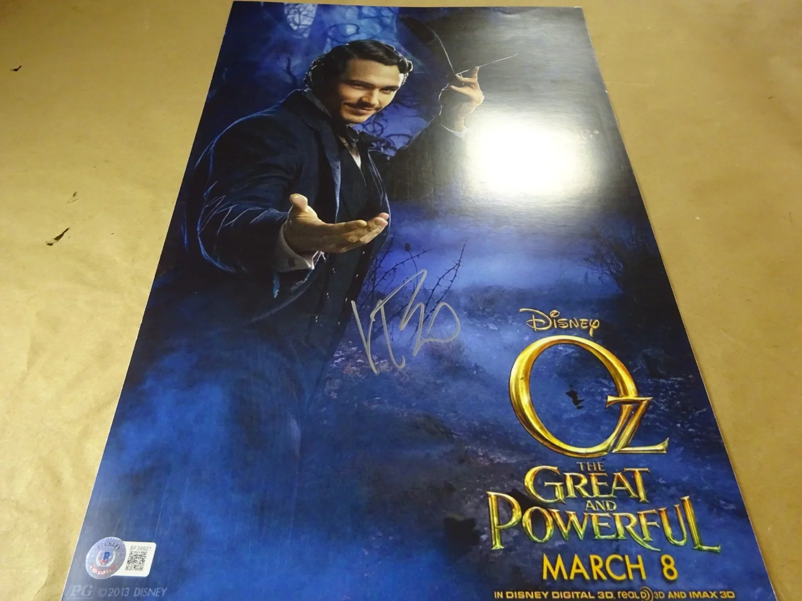 James Franco — Signed James Franco Autographed Oz Great and Powerful 11"x17" Photo BAS COA, image 2